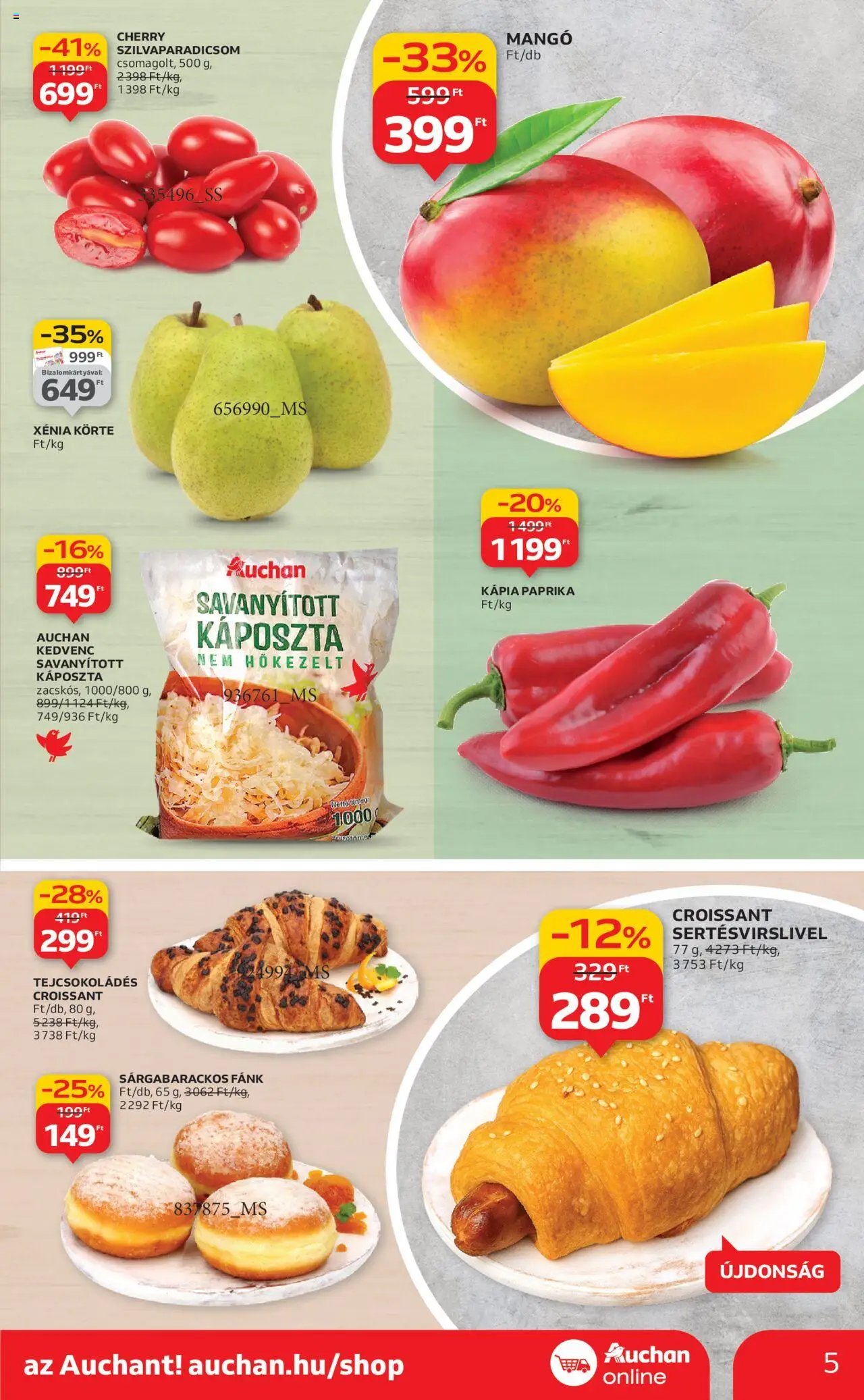 Auchan újság 2025.10.24. Szupermarket akciós újság (2025-10-24 - 2025-10-29)