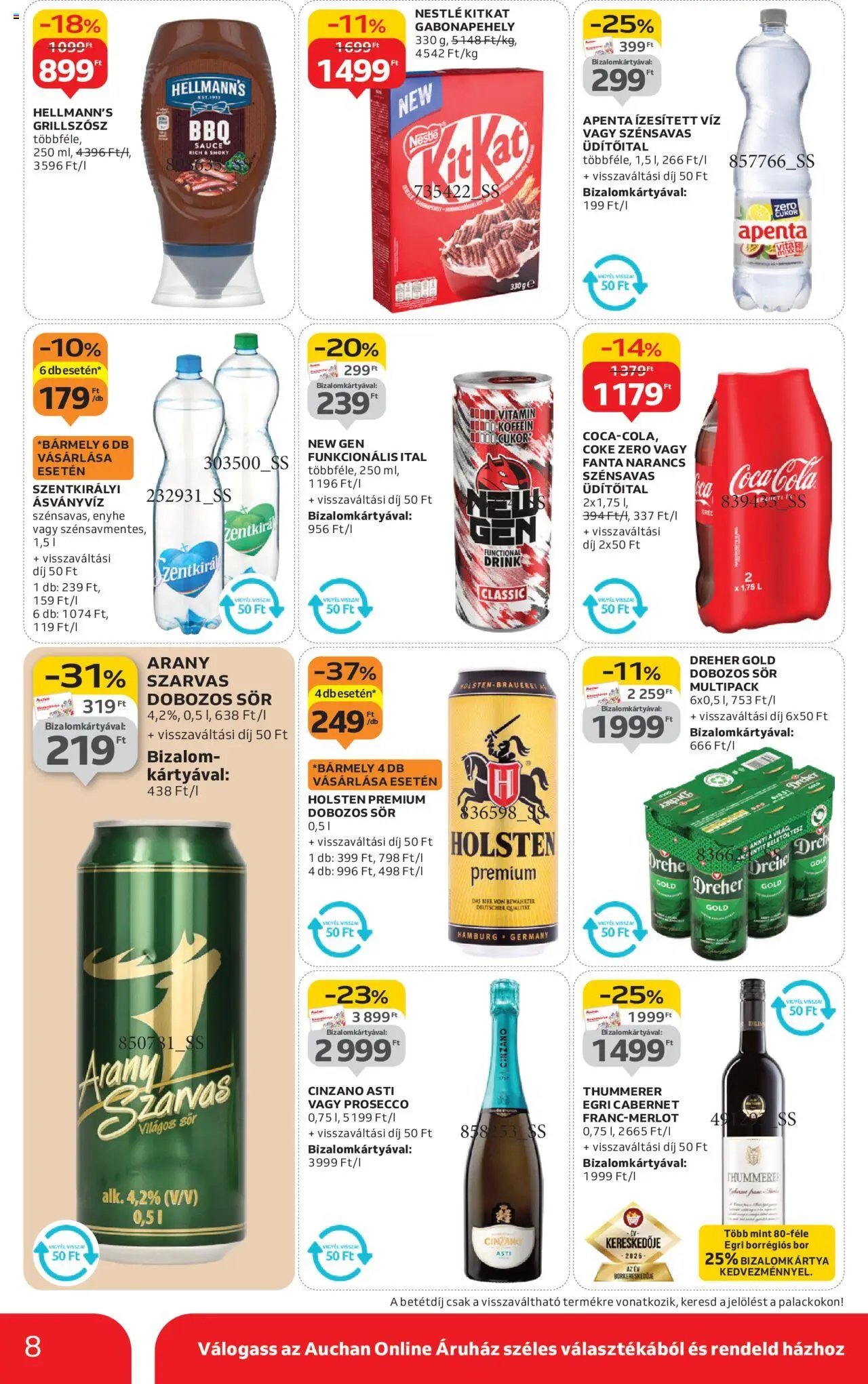 Auchan újság 2025.10.24. Szupermarket akciós újság (2025-10-24 - 2025-10-29)