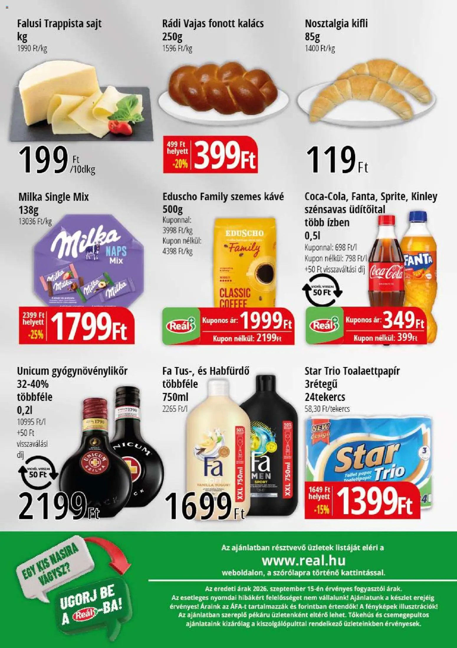 Reál újság 2026.09.23. Reál Bevásárló hétvége - Kelet Magyarország