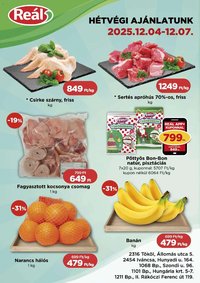 Reál újság 2025.12.04. Bevásárló hétvége - Pest megye (2025-12-04 - 2025-12-07)