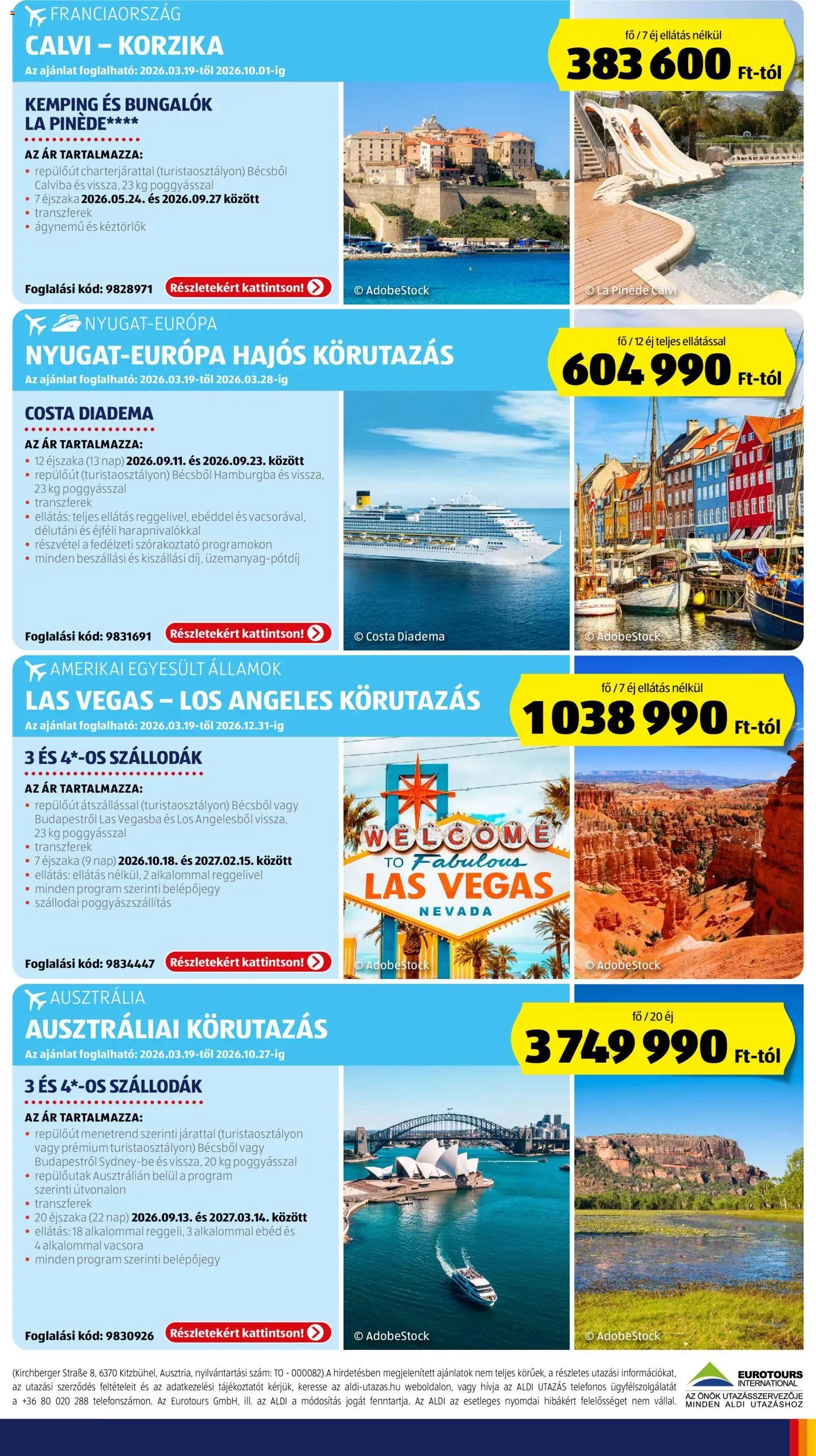 Aldi újság 2026.03.19. Aldi Utazás katalógus (2026-03-19 - 2026-03-25)