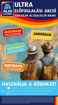 Aldi újság 2026.03.19. Aldi Utazás katalógus (2026-03-19 - 2026-03-25)
