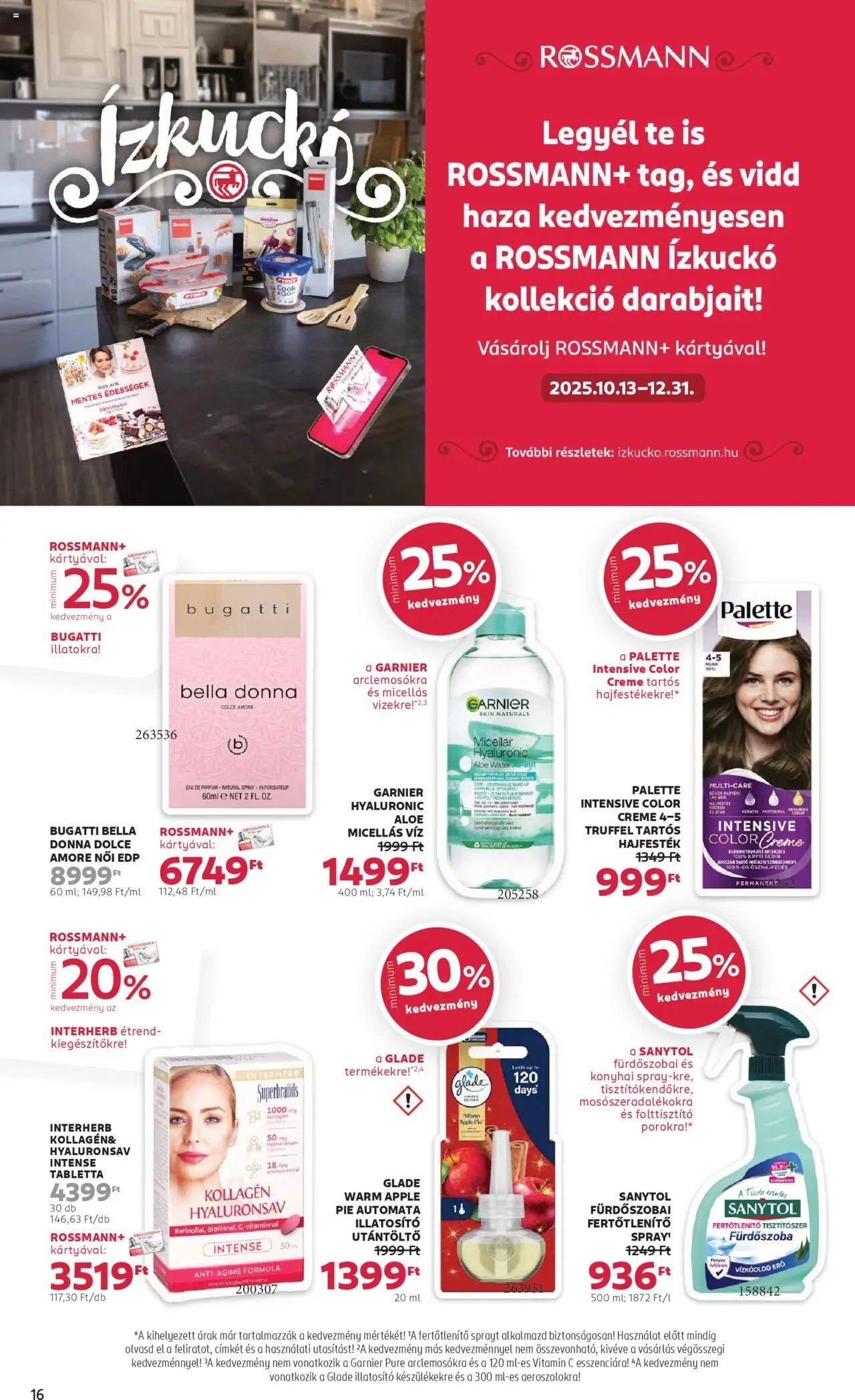 Rossmann újság 2025.10.20. Akciós újság Rossmann (2025-10-20 - 2025-10-31)