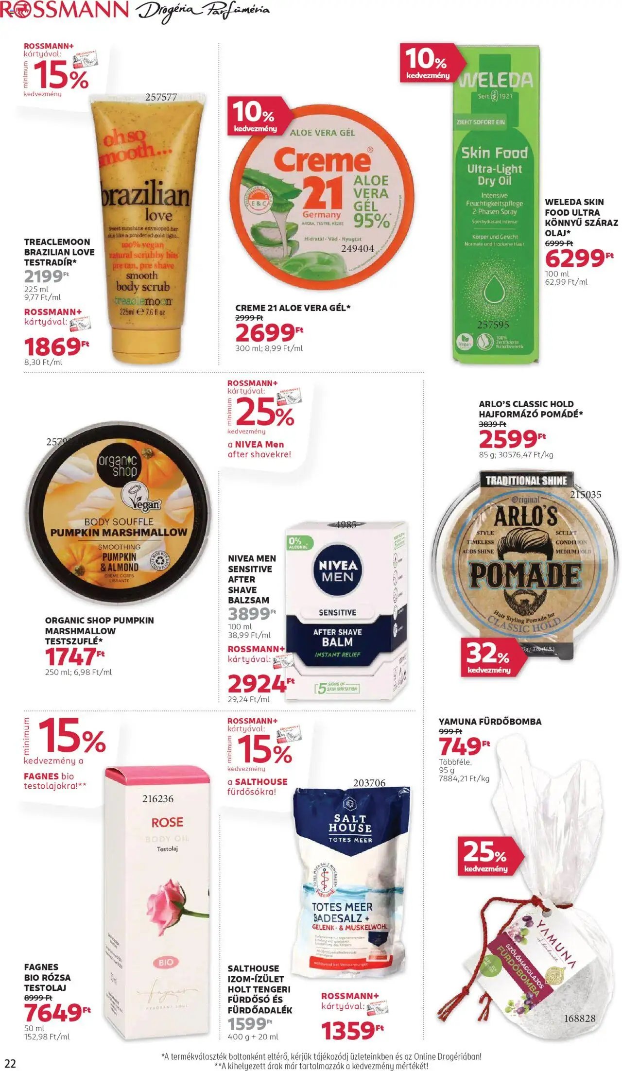 Rossmann újság 2025.10.20. Akciós újság Rossmann (2025-10-20 - 2025-10-31)