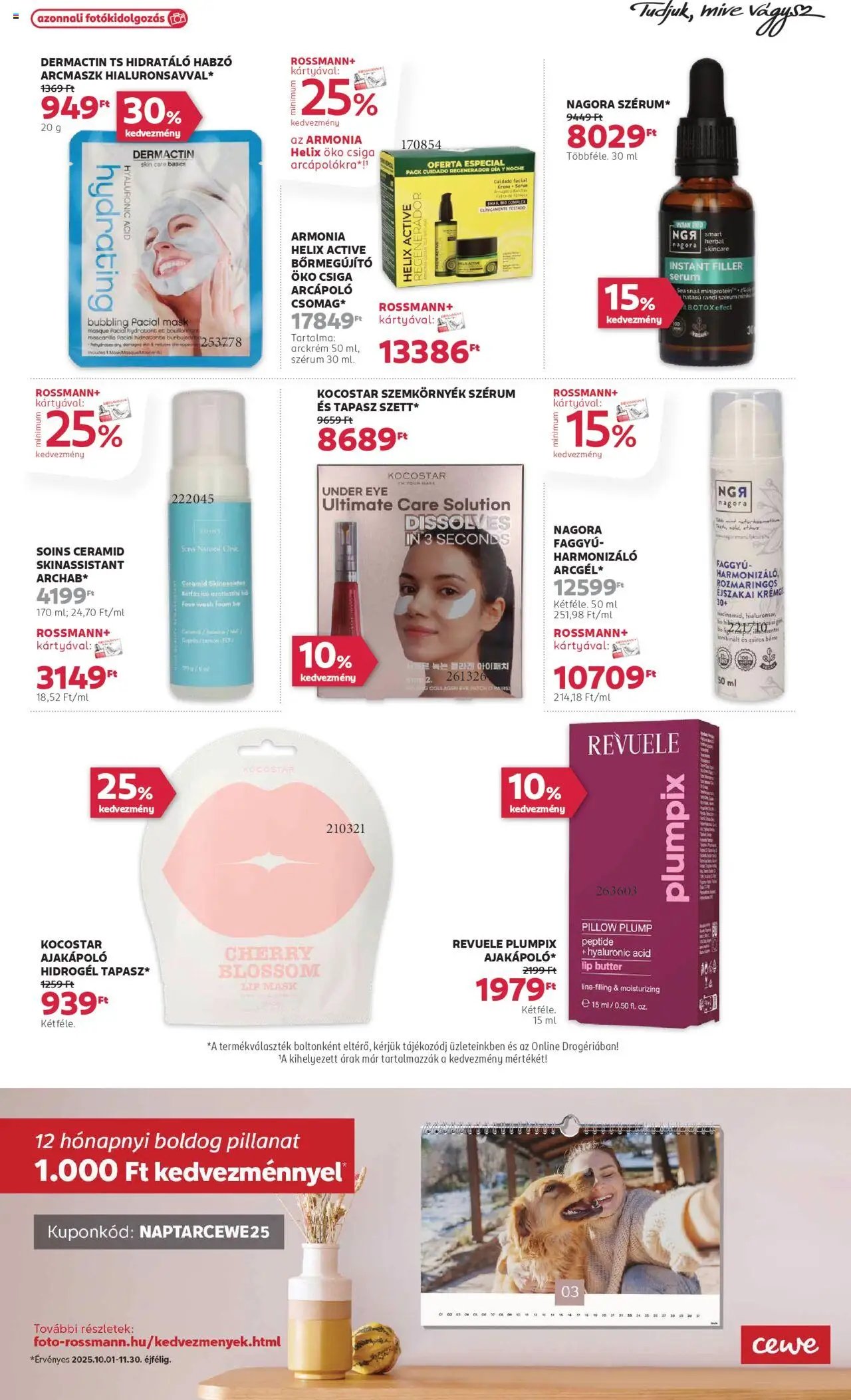 Rossmann újság 2025.10.20. Akciós újság Rossmann (2025-10-20 - 2025-10-31)