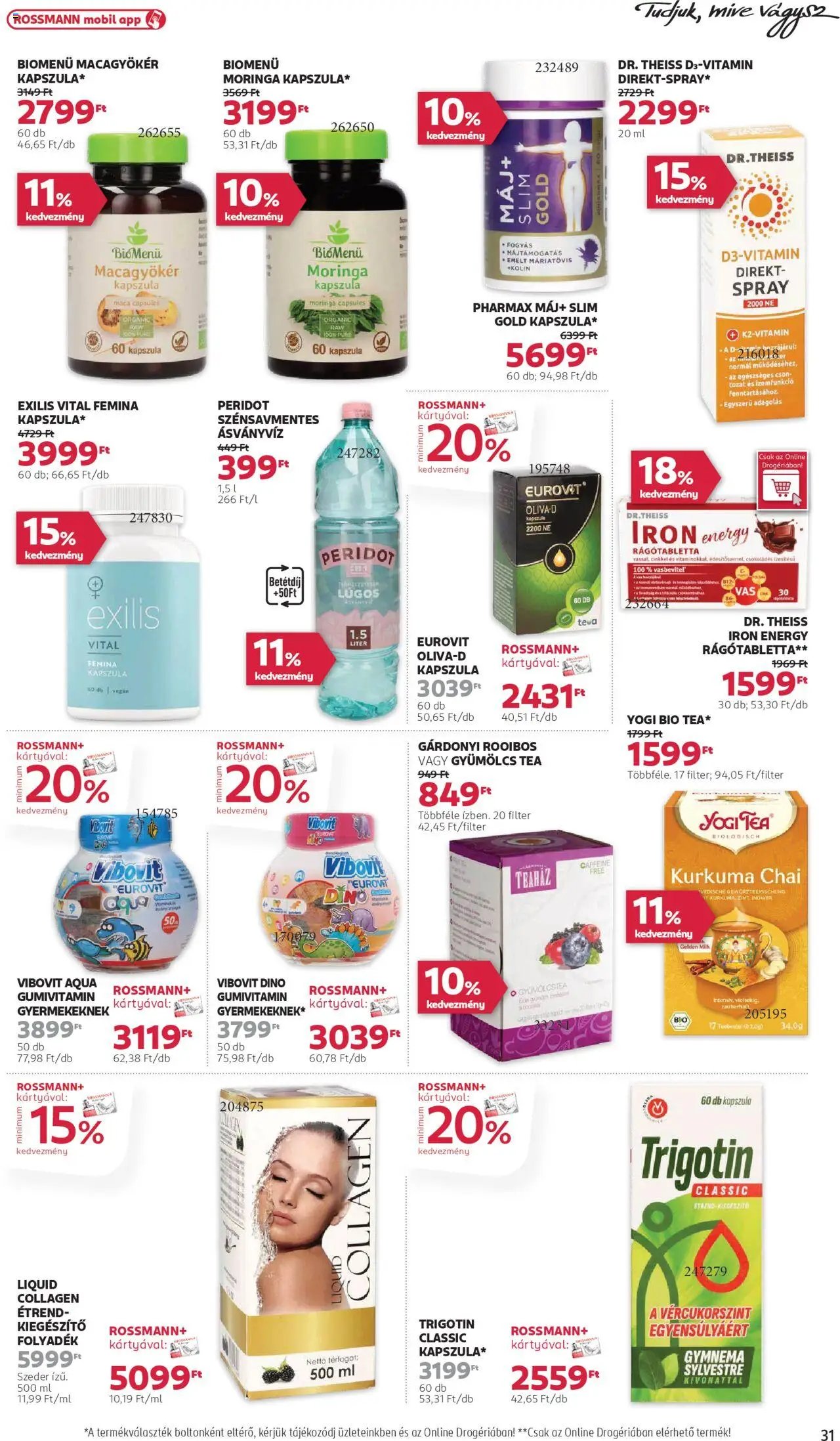 Rossmann újság 2025.10.20. Akciós újság Rossmann (2025-10-20 - 2025-10-31)
