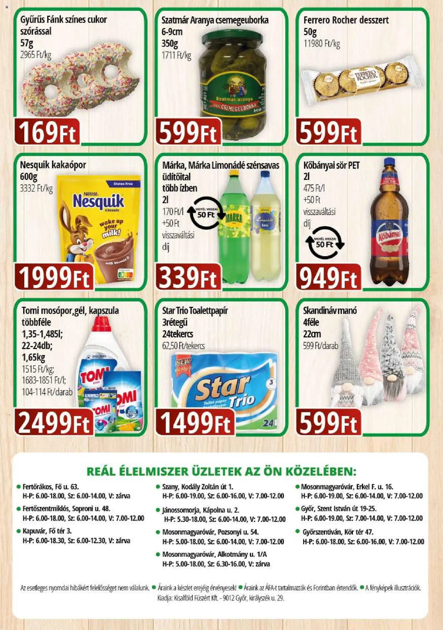 Reál újság 2025.11.20. Bevásárló hétvége - Kisalföld (2025-11-20 - 2025-11-23)