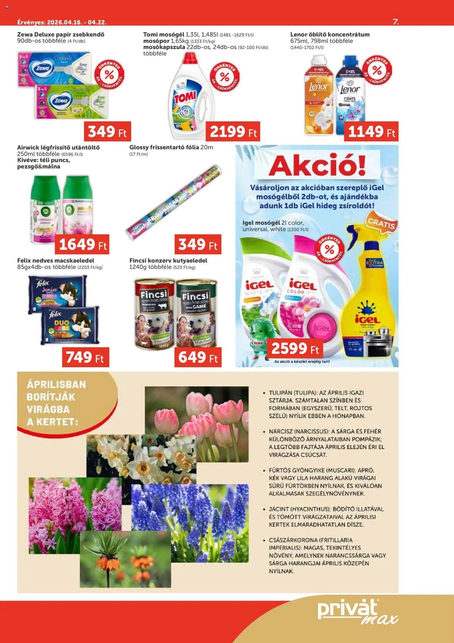 PRIVÁT újság 2026.04.16. PRIVÁT Aktuális szórólap MAX (2026-04-16 - 2026-04-22)