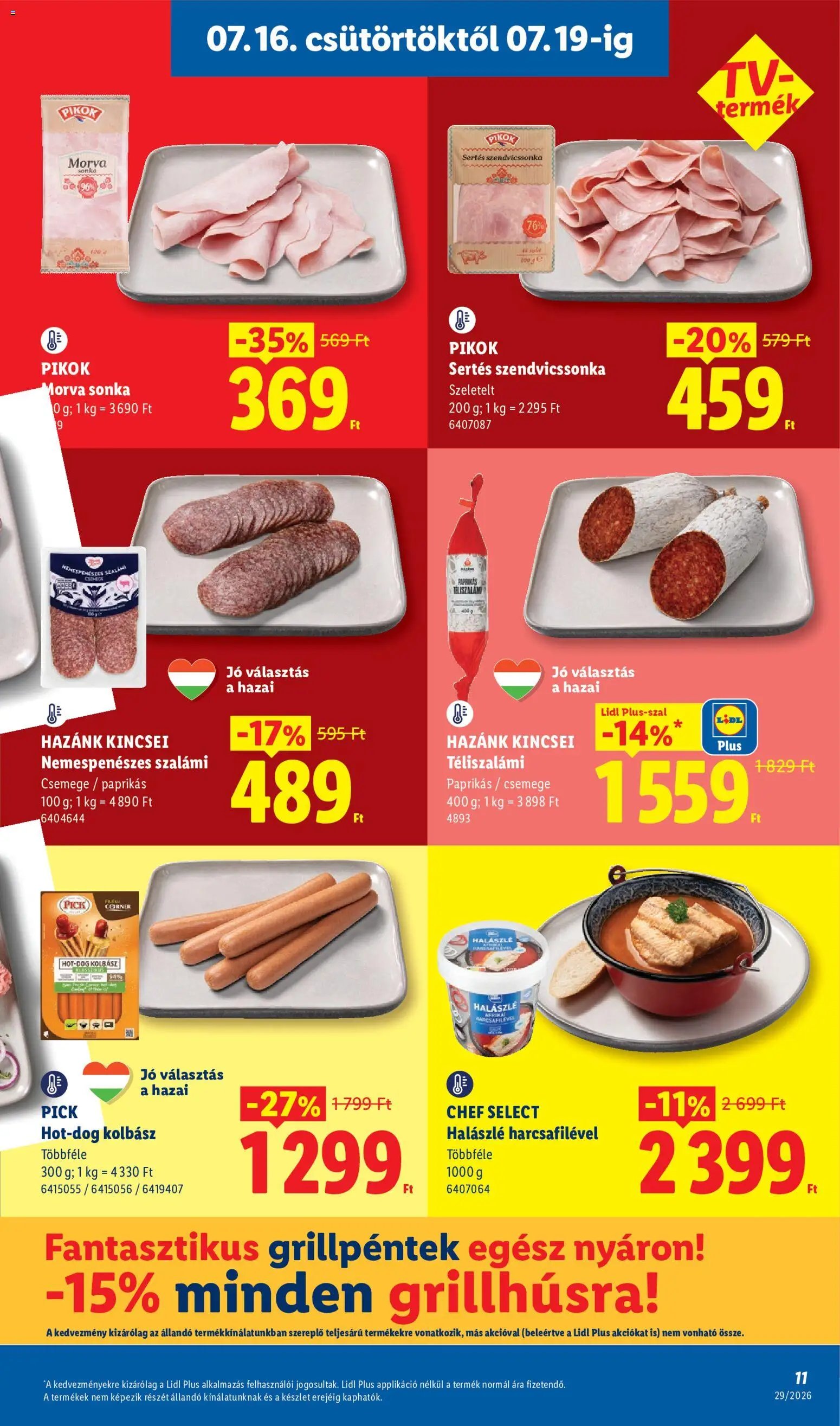 Lidl újság 2026.07.16. Lidl akciós újság