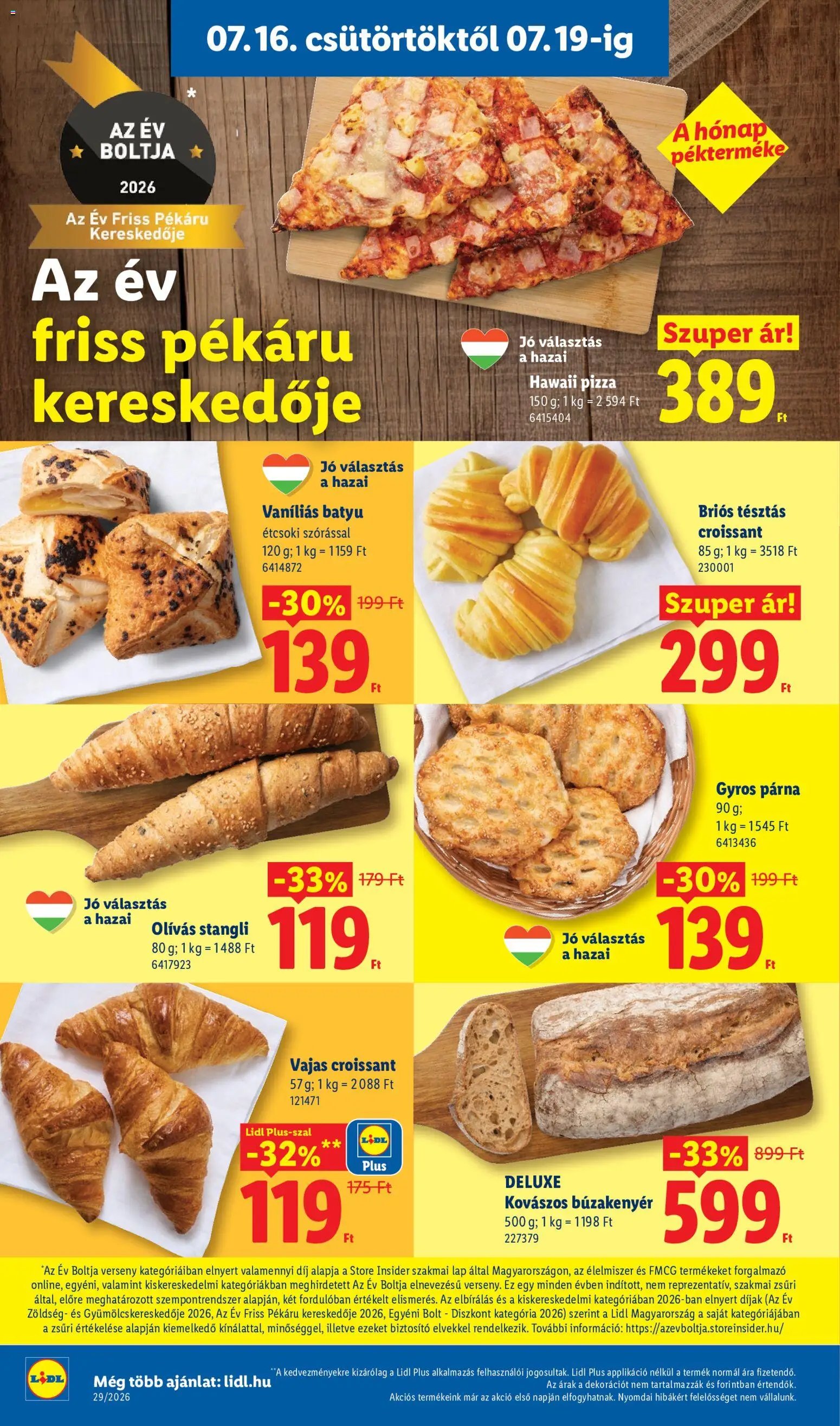 Lidl újság 2026.07.16. Lidl akciós újság