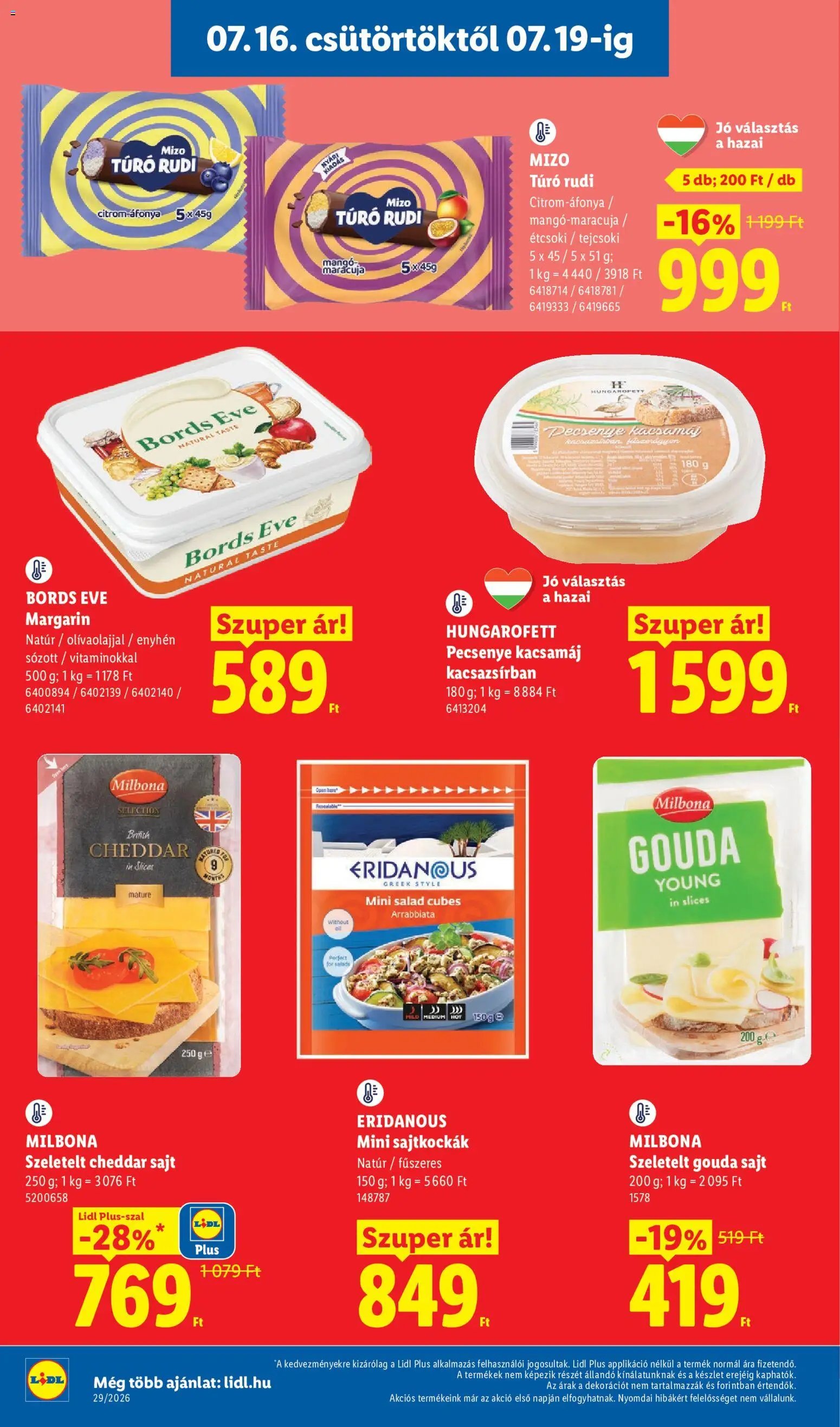 Lidl újság 2026.07.16. Lidl akciós újság