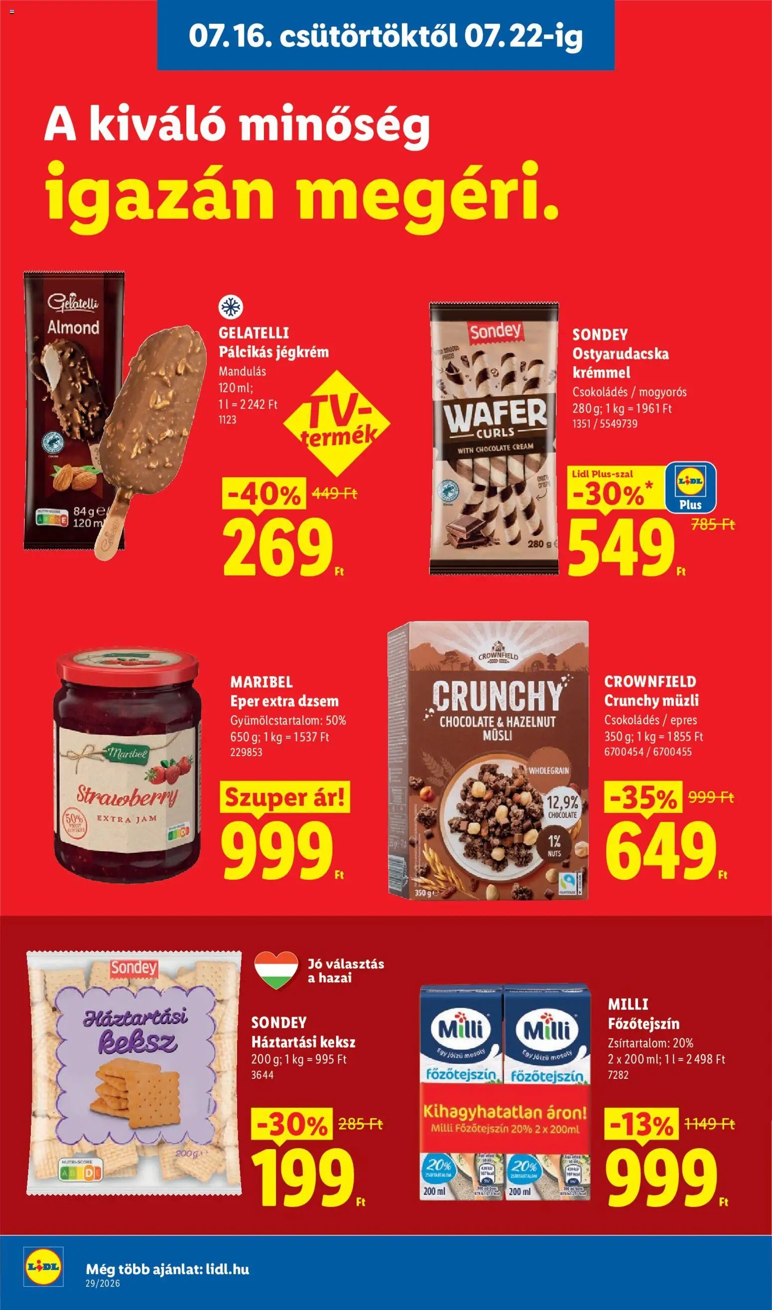 Lidl újság 2026.07.16. Lidl akciós újság