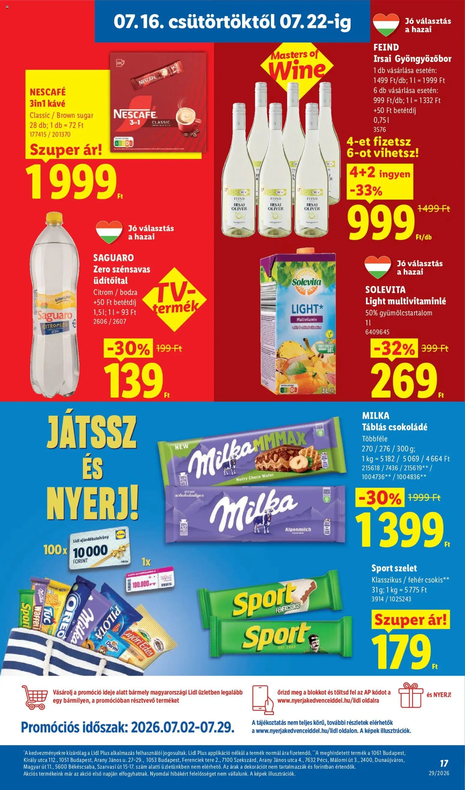 Lidl újság 2026.07.16. Lidl akciós újság