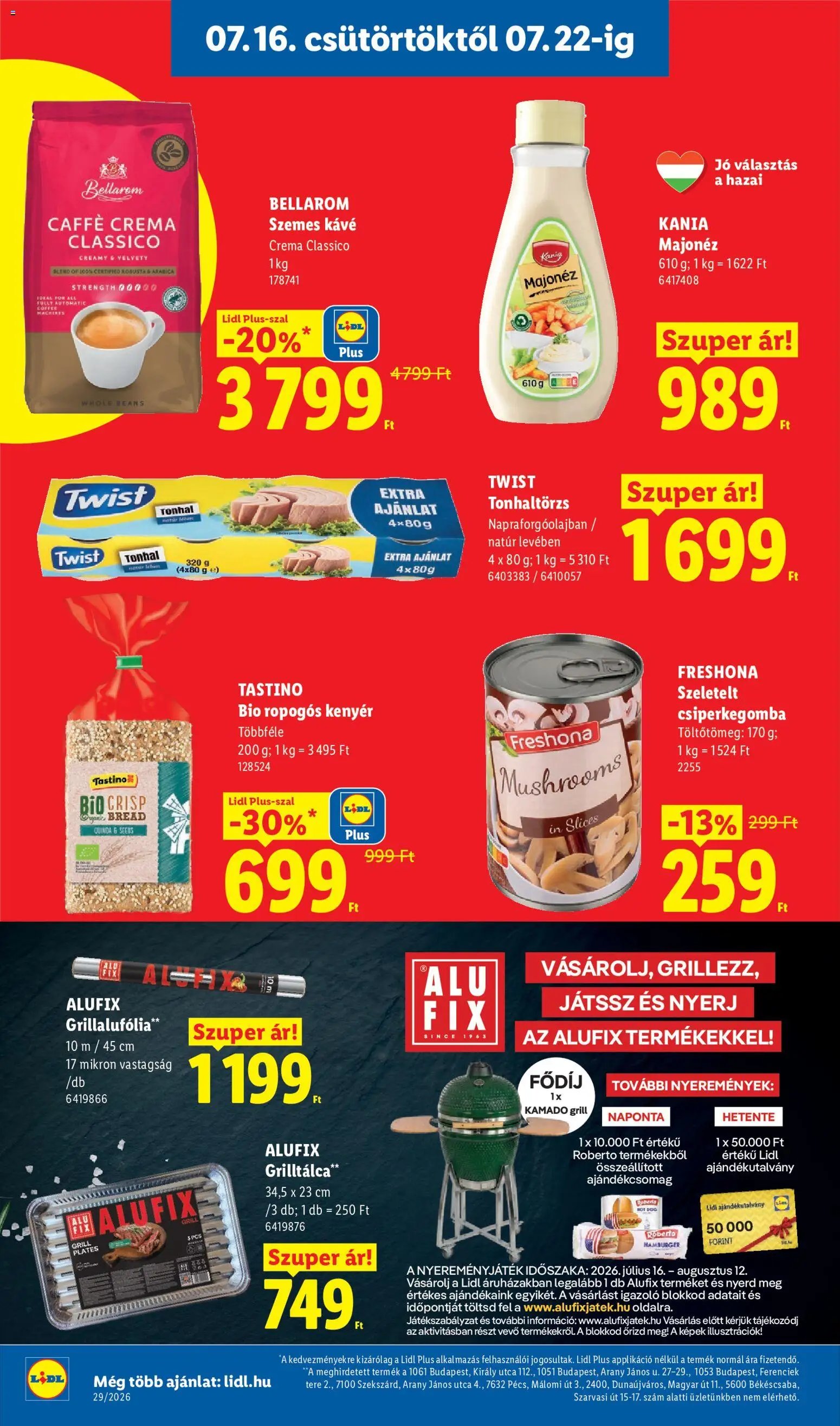 Lidl újság 2026.07.16. Lidl akciós újság