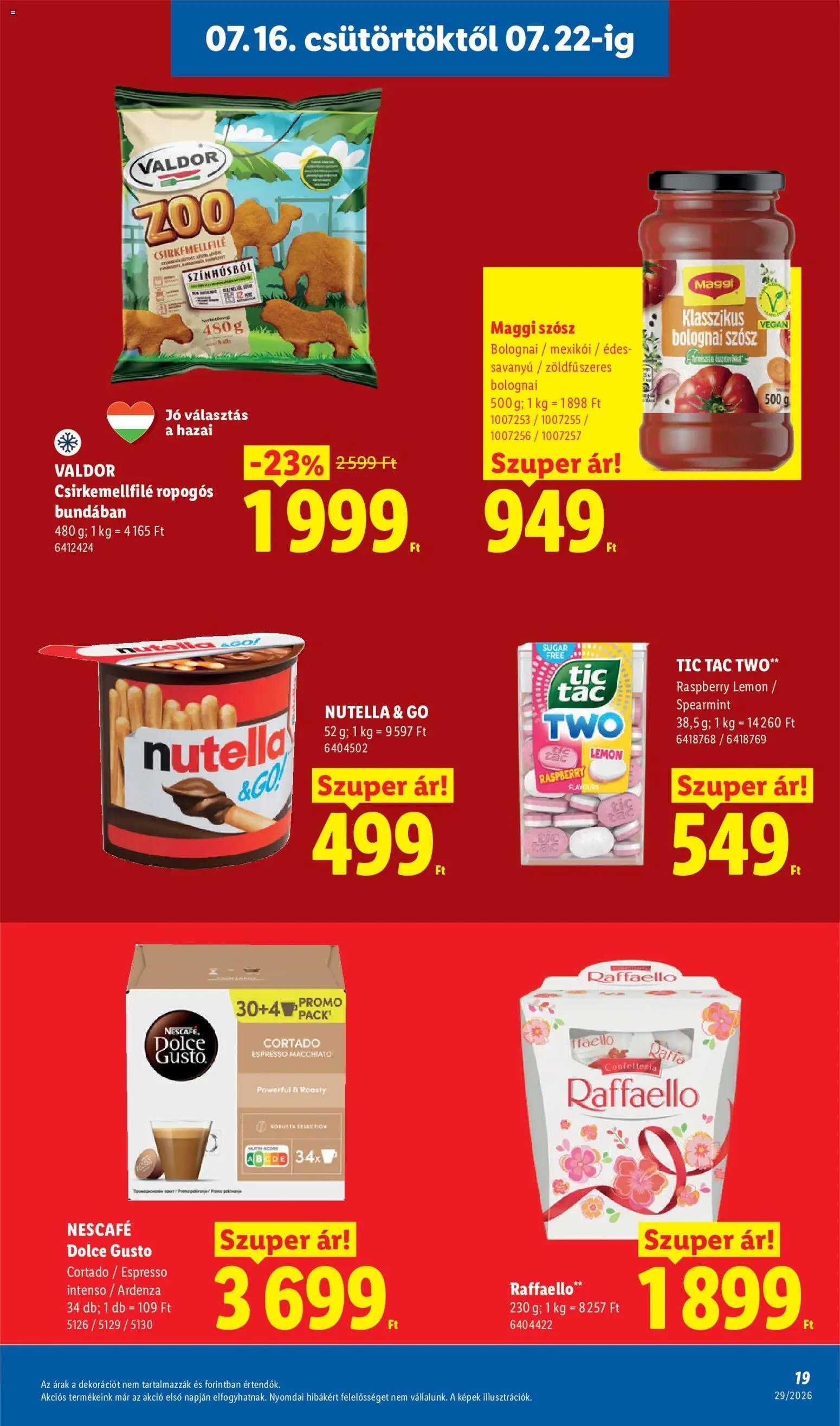 Lidl újság 2026.07.16. Lidl akciós újság