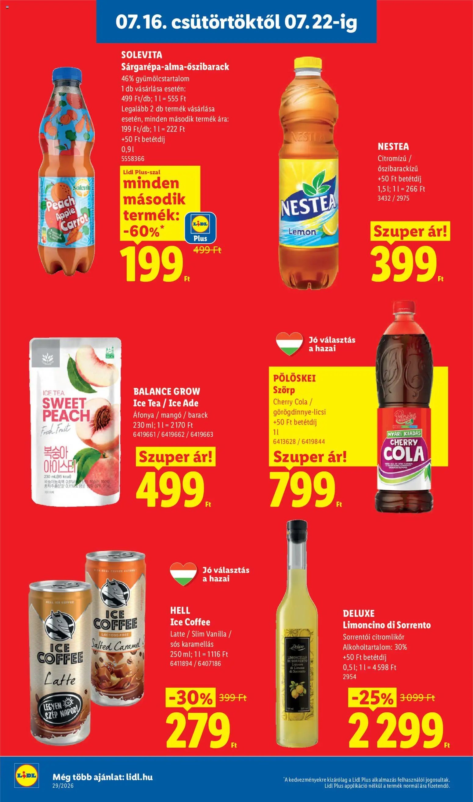 Lidl újság 2026.07.16. Lidl akciós újság