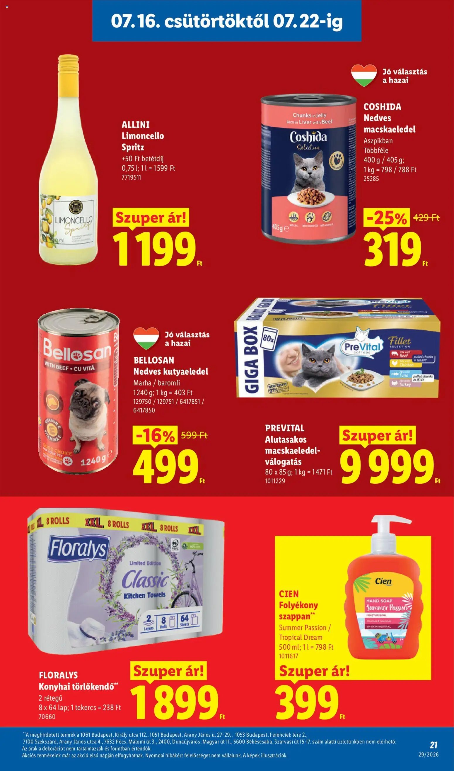 Lidl újság 2026.07.16. Lidl akciós újság
