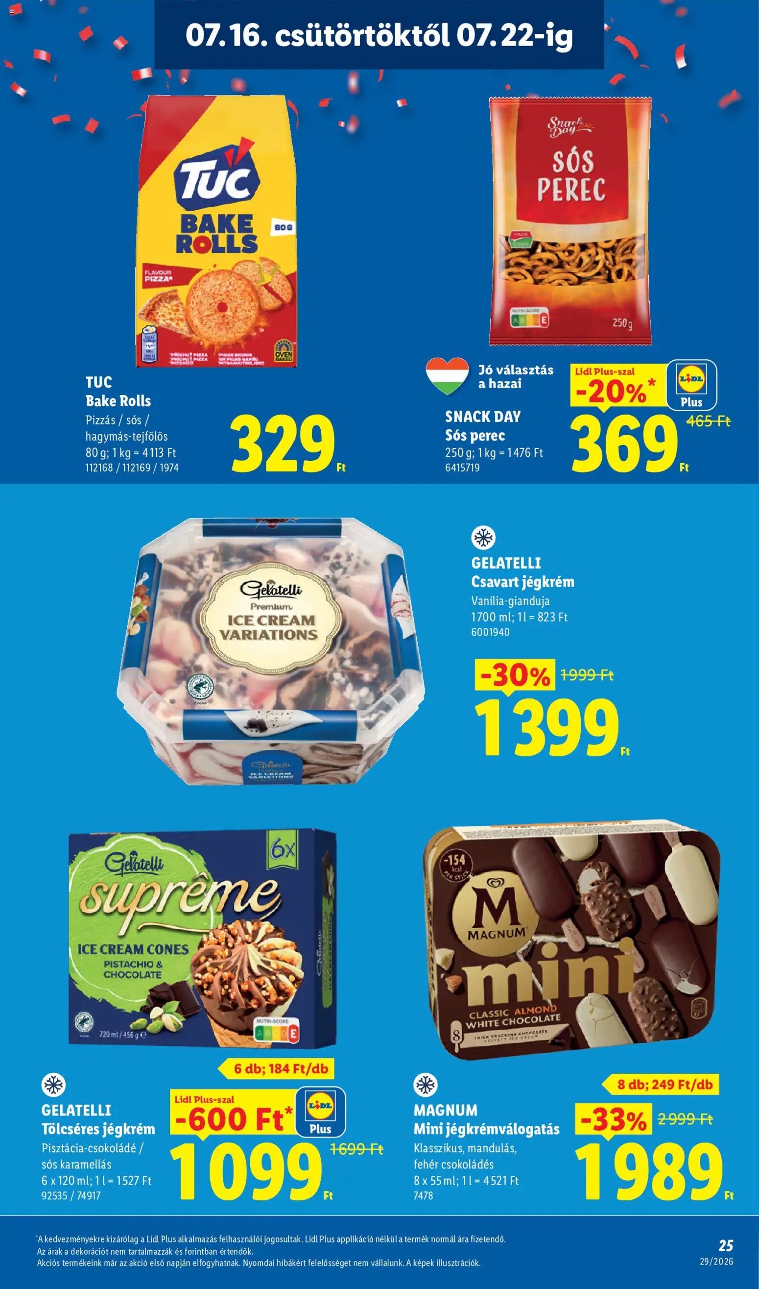 Lidl újság 2026.07.16. Lidl akciós újság