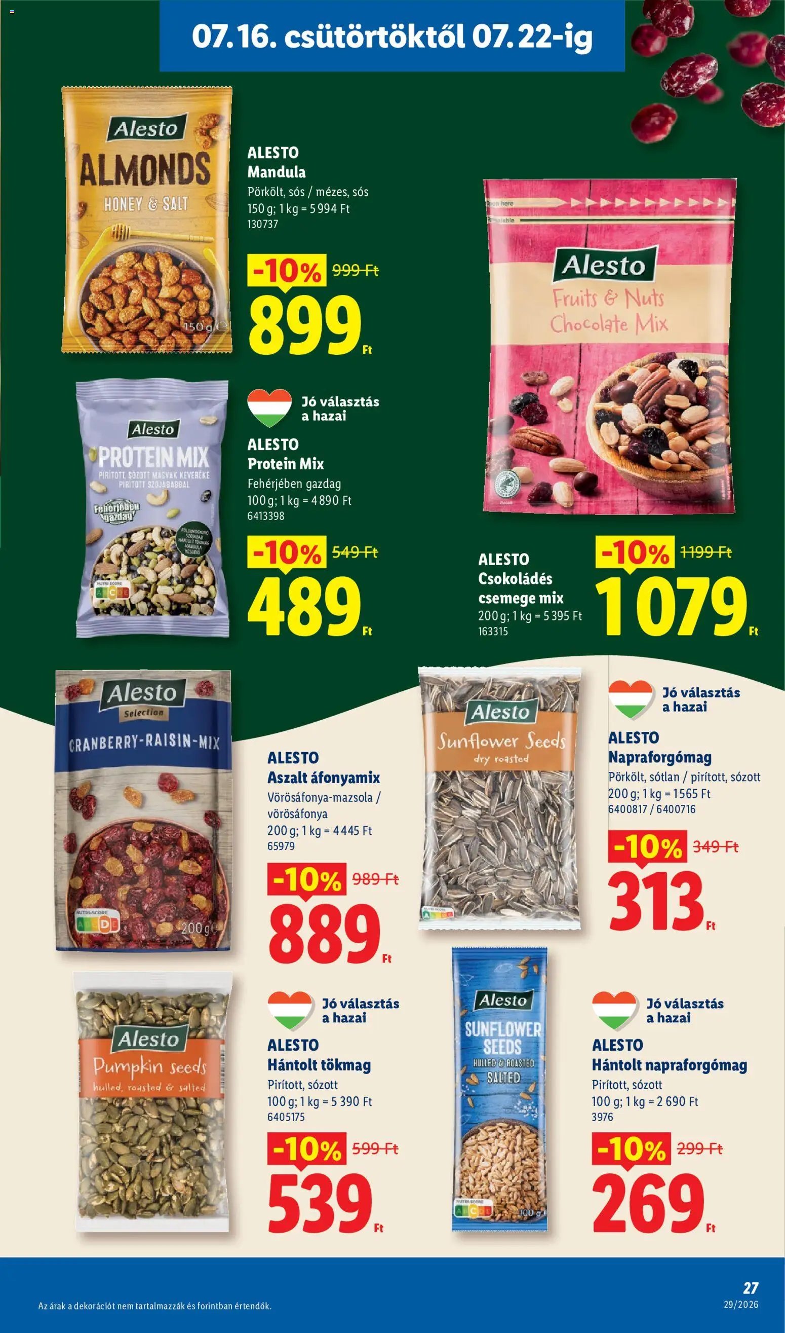 Lidl újság 2026.07.16. Lidl akciós újság