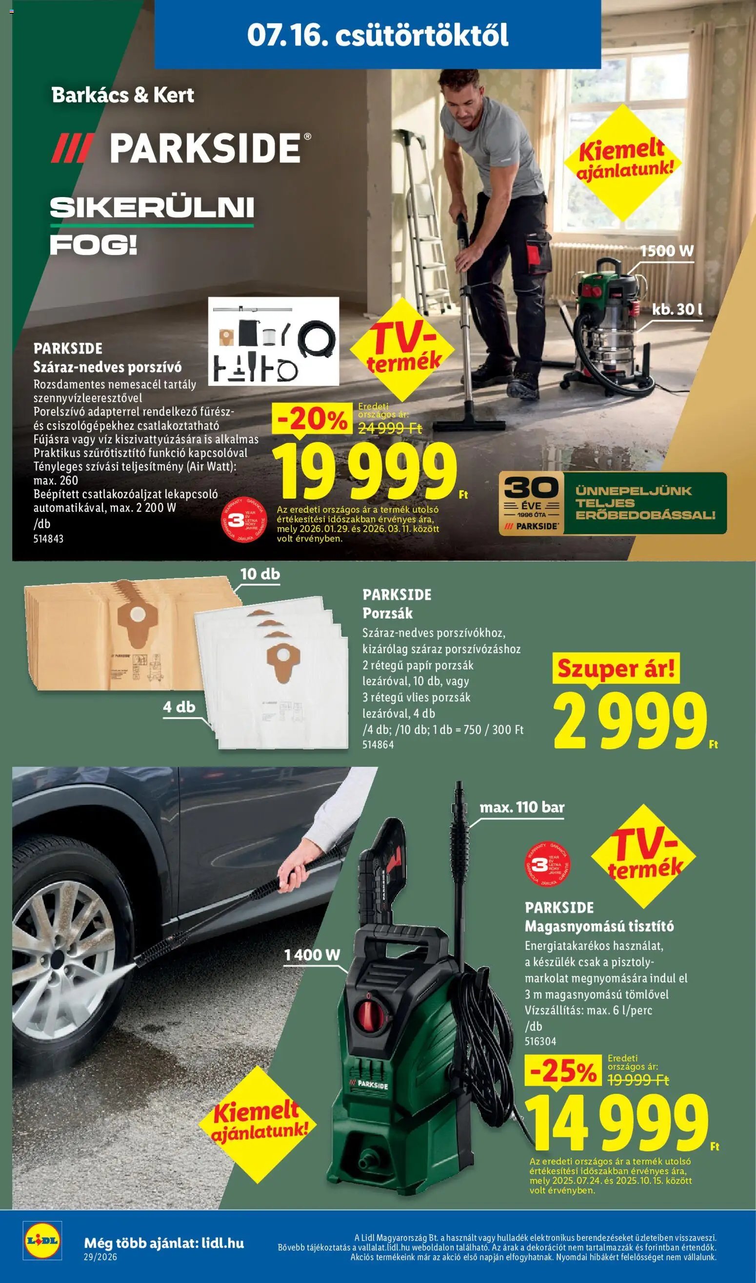 Lidl újság 2026.07.16. Lidl akciós újság