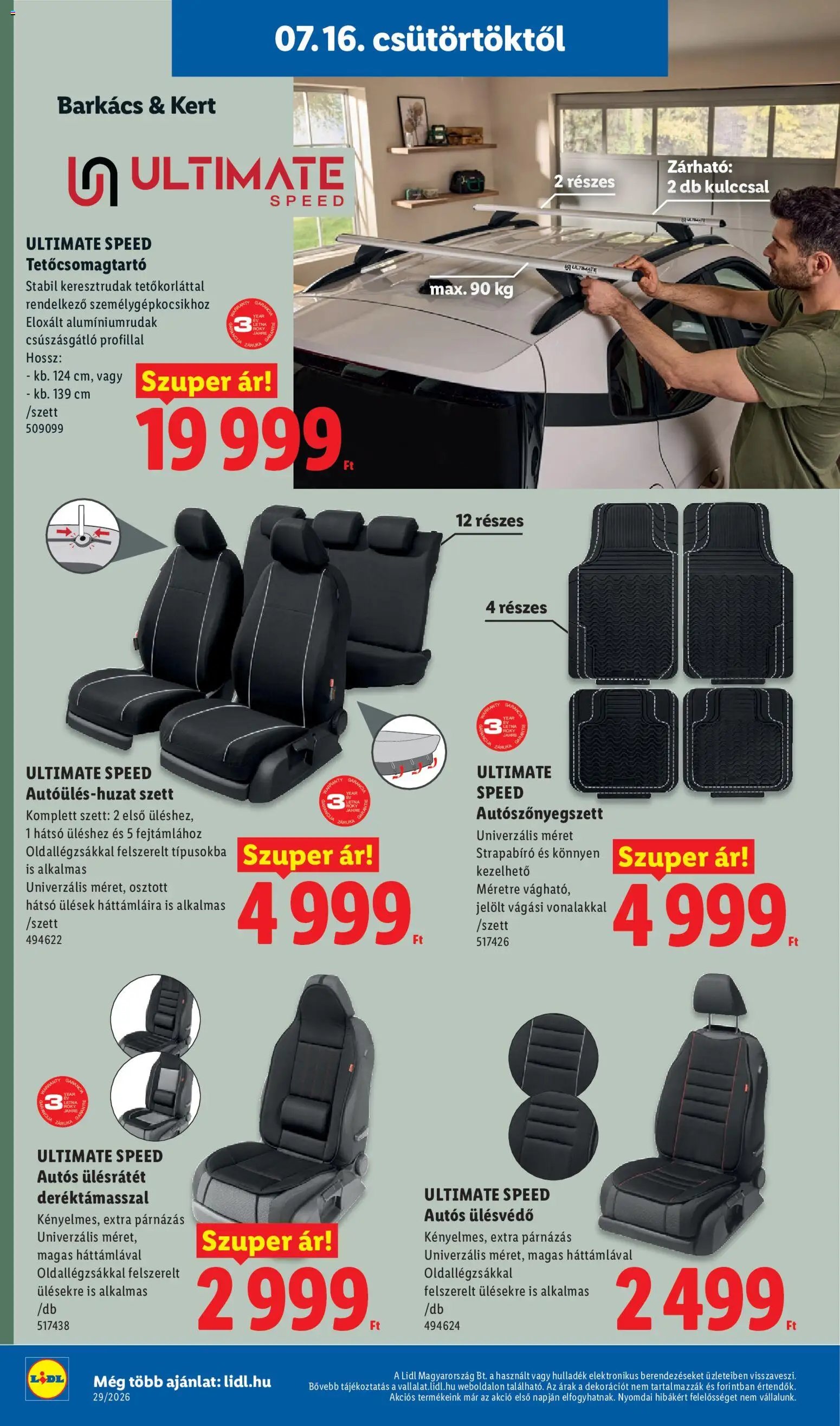 Lidl újság 2026.07.16. Lidl akciós újság