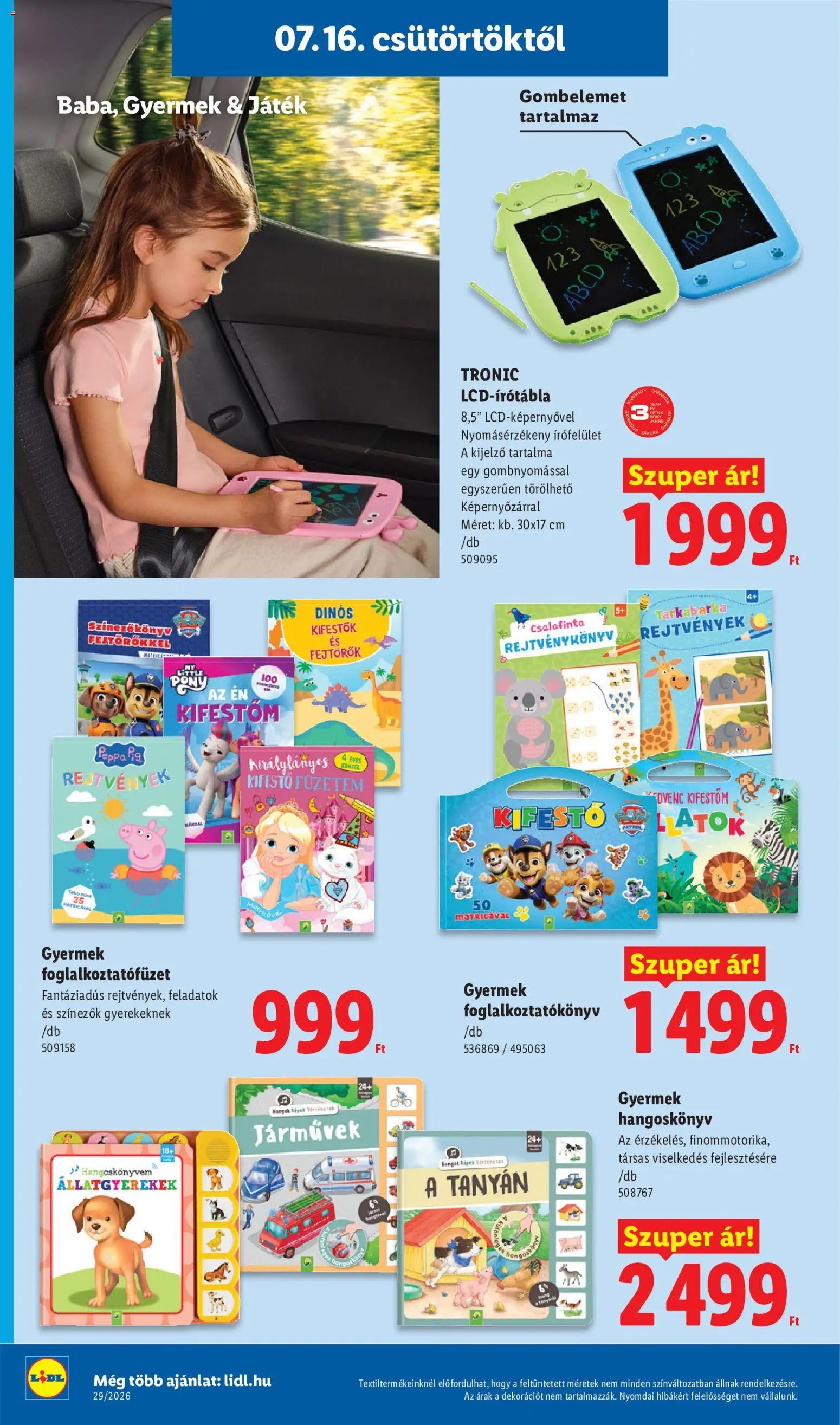 Lidl újság 2026.07.16. Lidl akciós újság