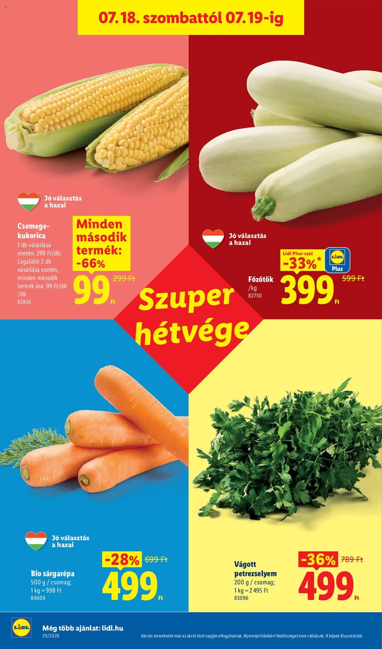 Lidl újság 2026.07.16. Lidl akciós újság