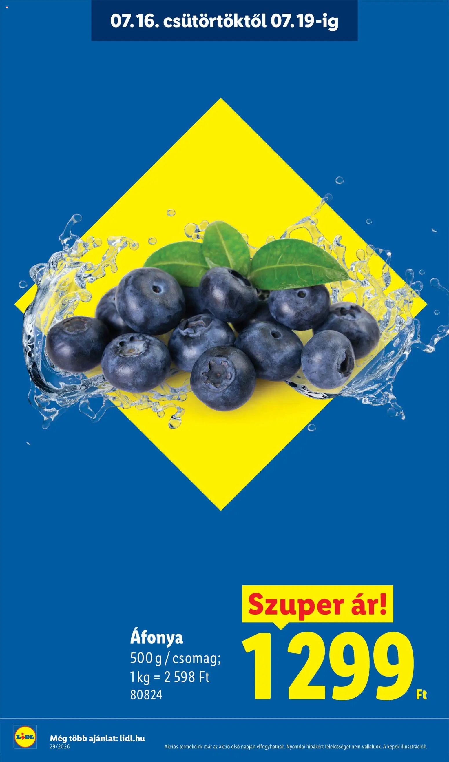 Lidl újság 2026.07.16. Lidl akciós újság