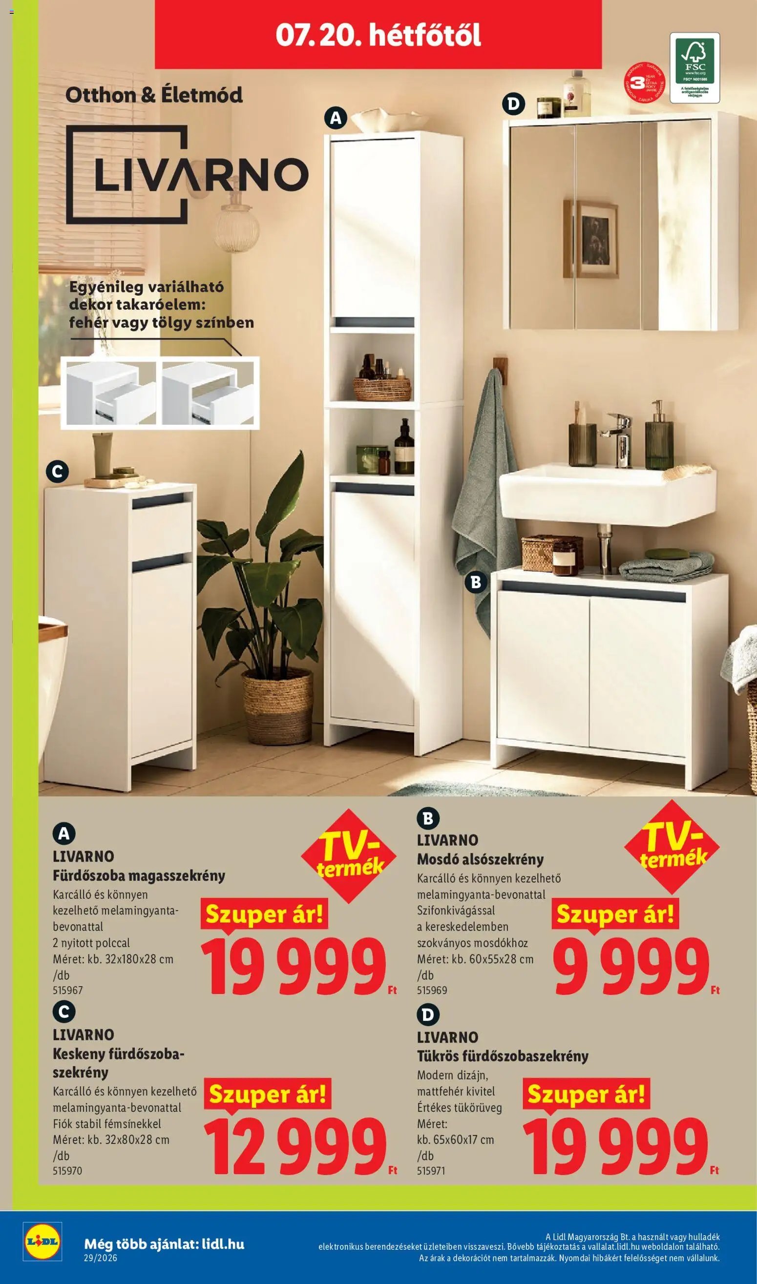 Lidl újság 2026.07.16. Lidl akciós újság