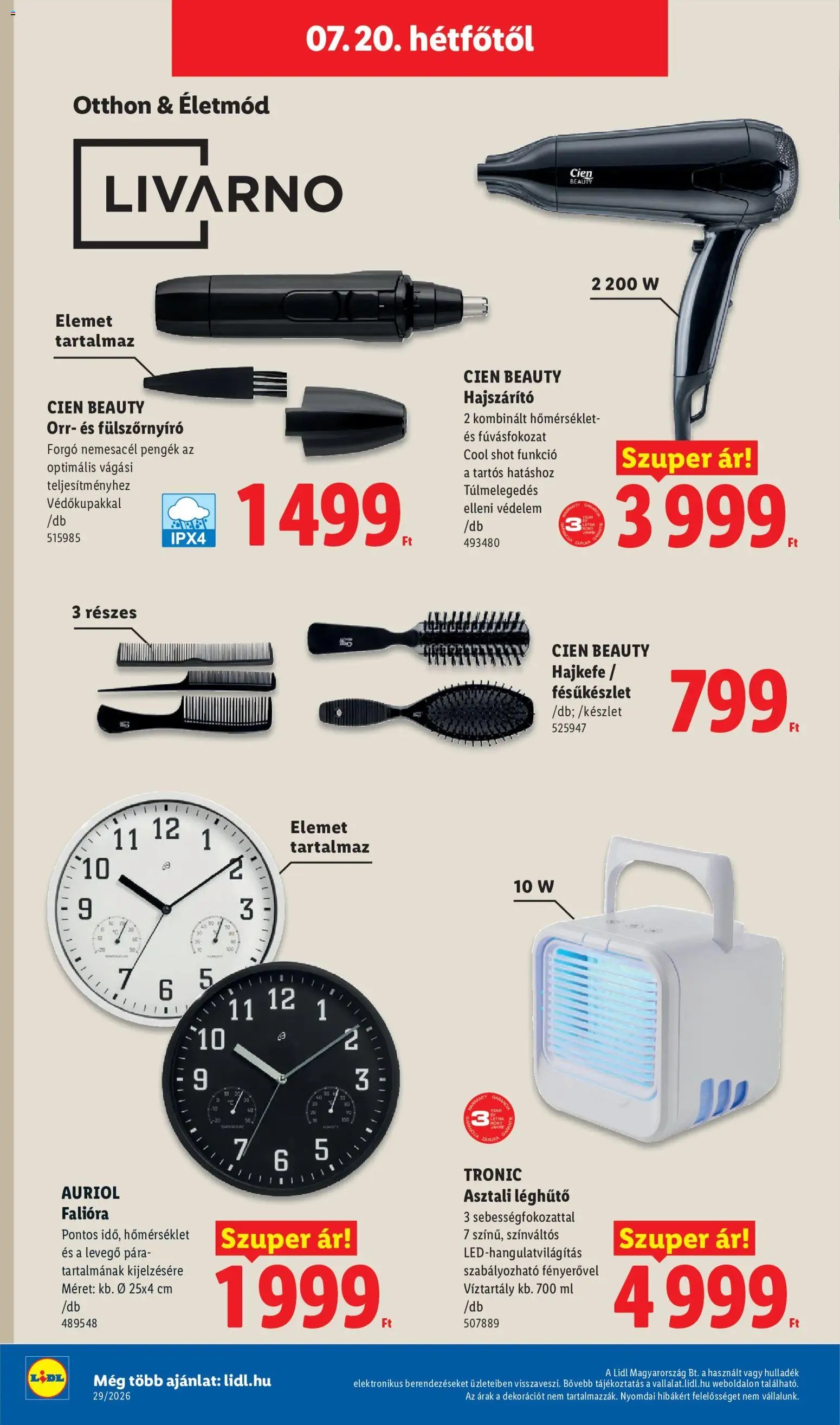 Lidl újság 2026.07.16. Lidl akciós újság