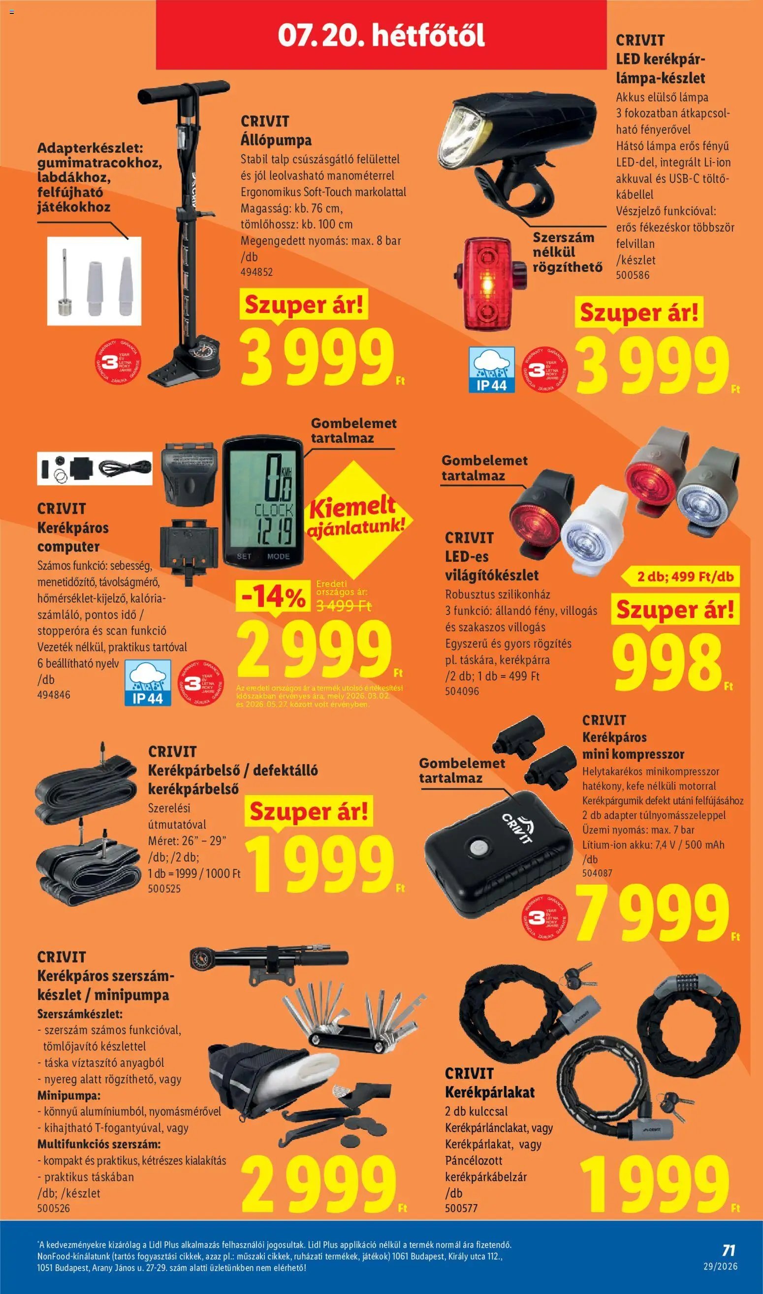 Lidl újság 2026.07.16. Lidl akciós újság
