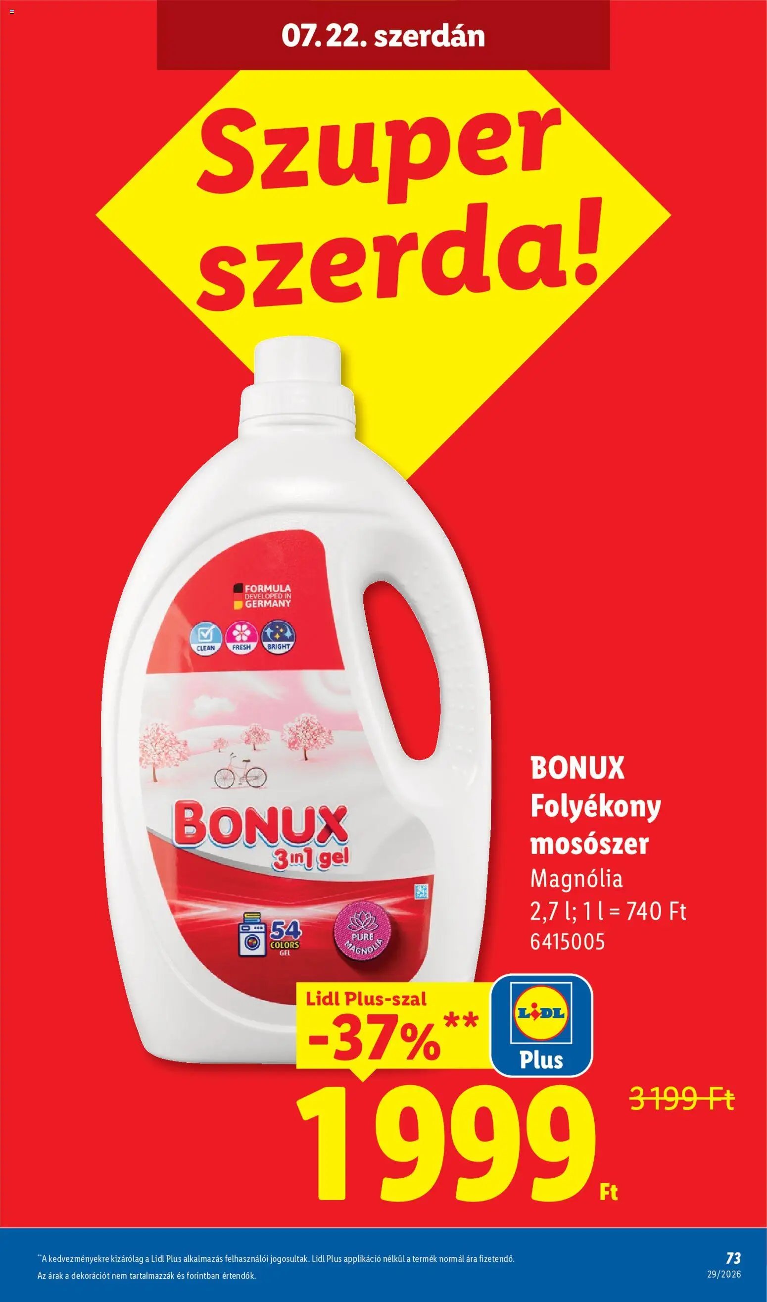 Lidl újság 2026.07.16. Lidl akciós újság