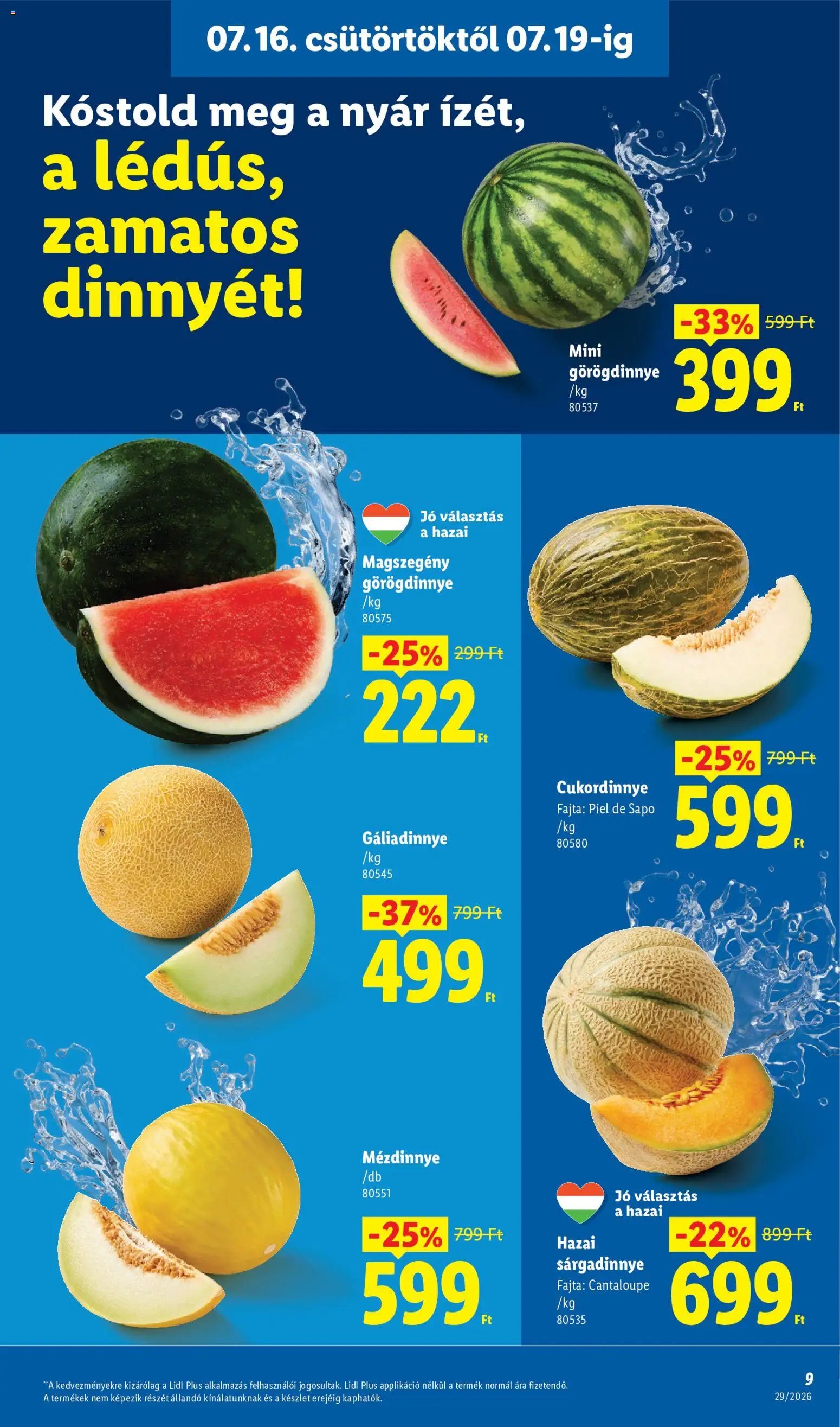 Lidl újság 2026.07.16. Lidl akciós újság