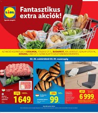 Lidl újság 2026.02.26. Szolnok, Budapest, Kőszeg (2026-02-26 - 2026-03-01)