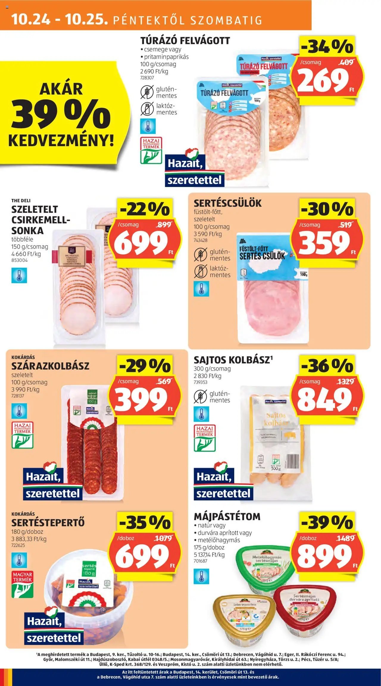 Aldi újság 2025.10.24. Akciós újság Aldi (2025-10-24 - 2025-10-29)