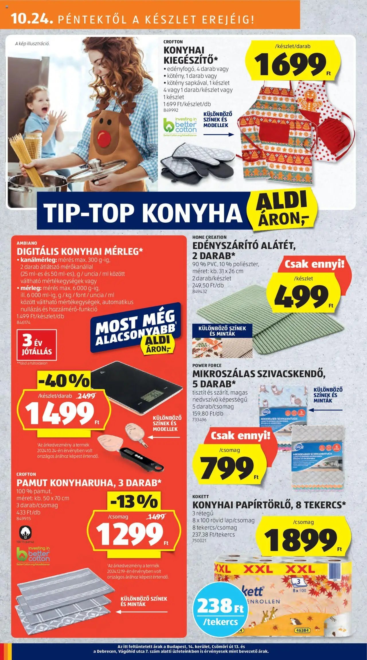 Aldi újság 2025.10.24. Akciós újság Aldi (2025-10-24 - 2025-10-29)