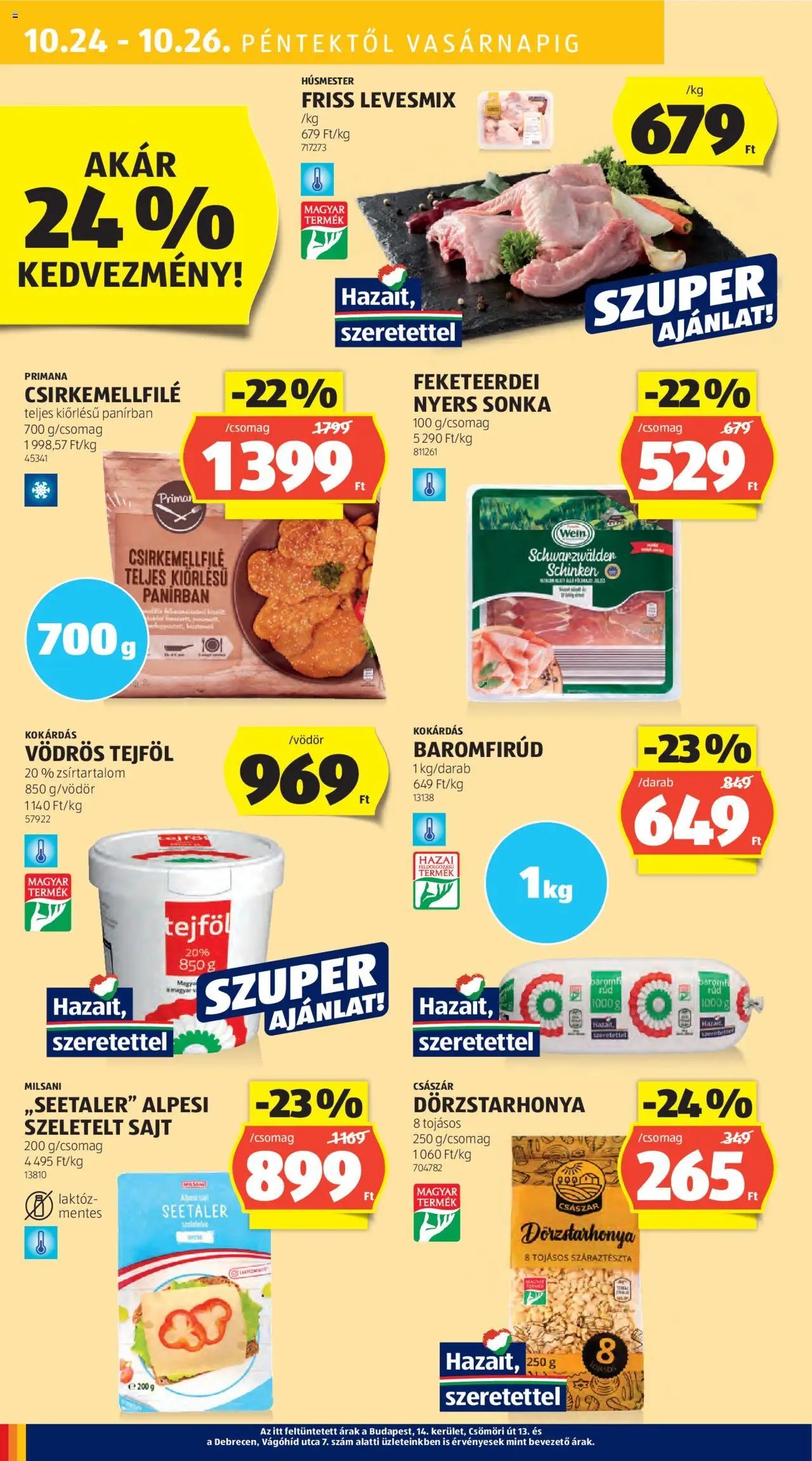 Aldi újság 2025.10.24. Akciós újság Aldi (2025-10-24 - 2025-10-29)