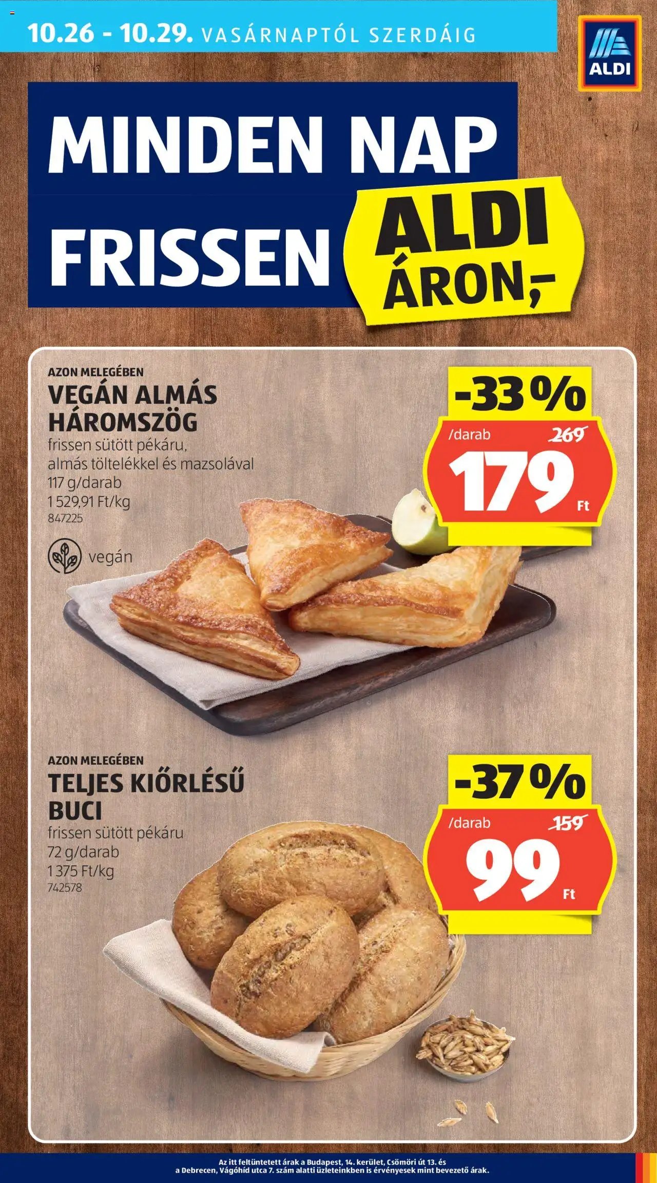 Aldi újság 2025.10.24. Akciós újság Aldi (2025-10-24 - 2025-10-29)