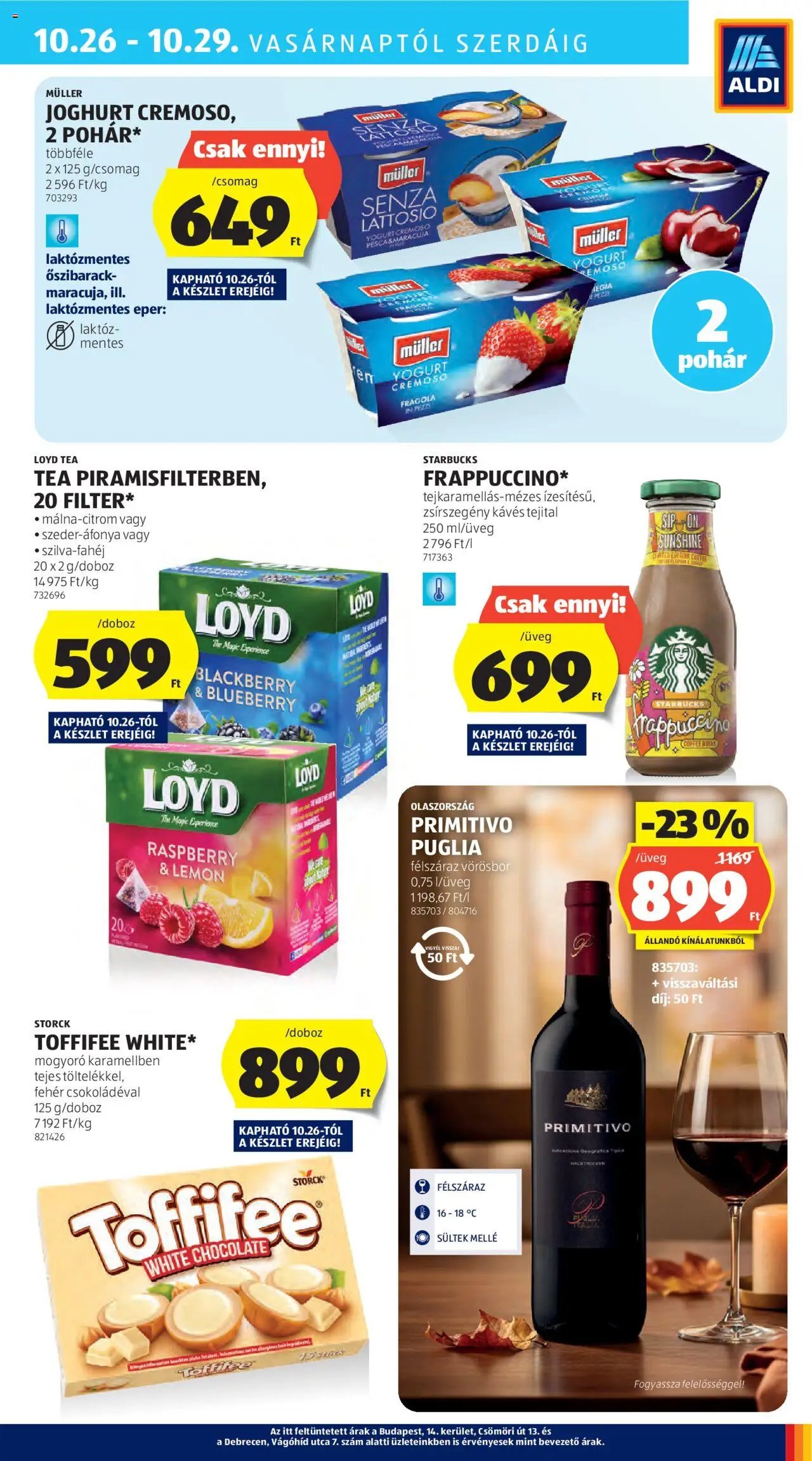 Aldi újság 2025.10.24. Akciós újság Aldi (2025-10-24 - 2025-10-29)