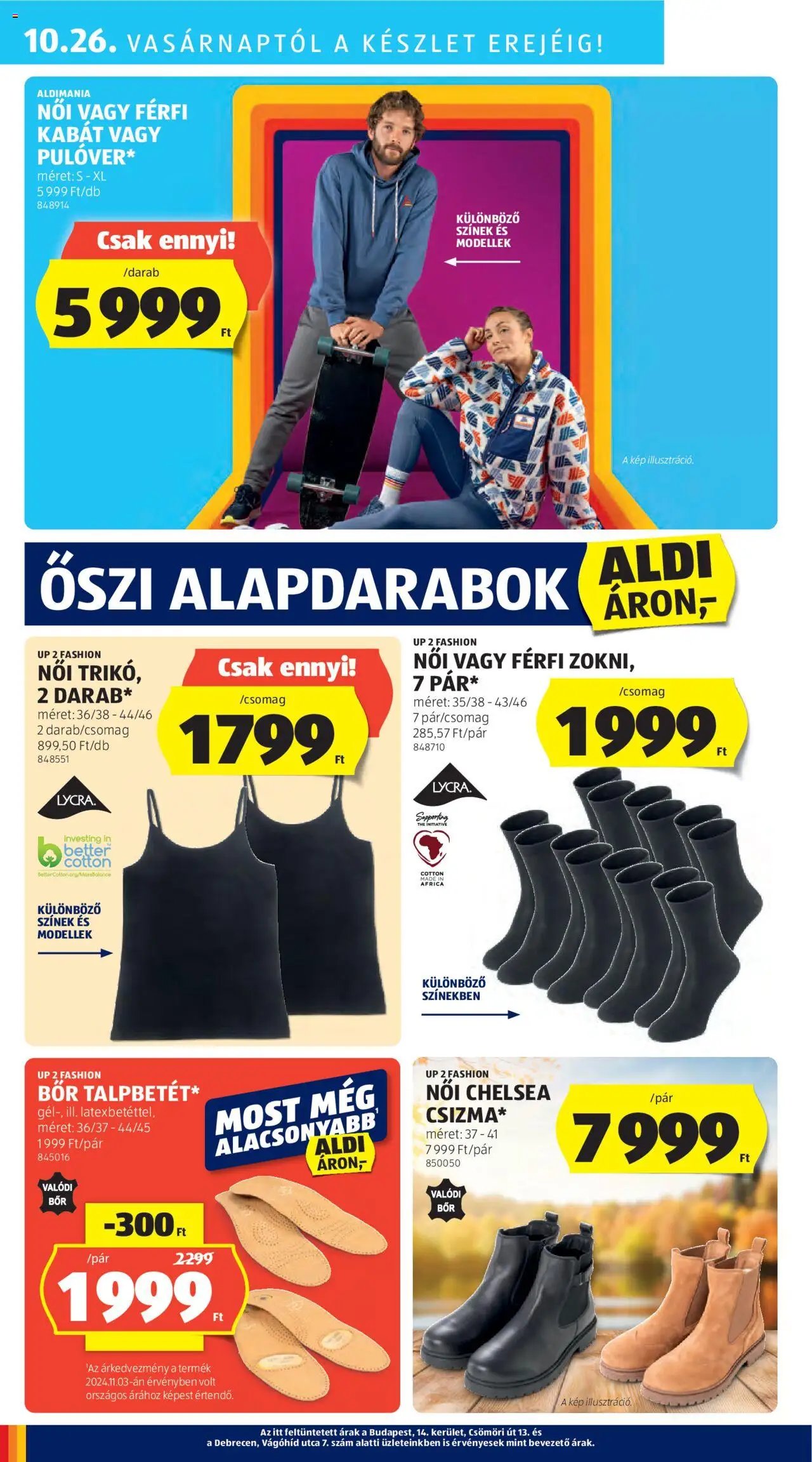 Aldi újság 2025.10.24. Akciós újság Aldi (2025-10-24 - 2025-10-29)