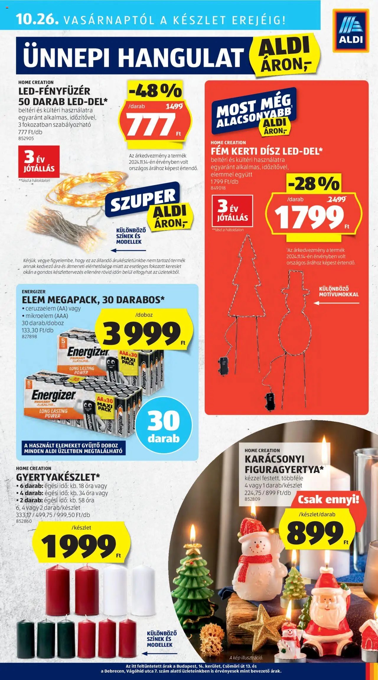 Aldi újság 2025.10.24. Akciós újság Aldi (2025-10-24 - 2025-10-29)