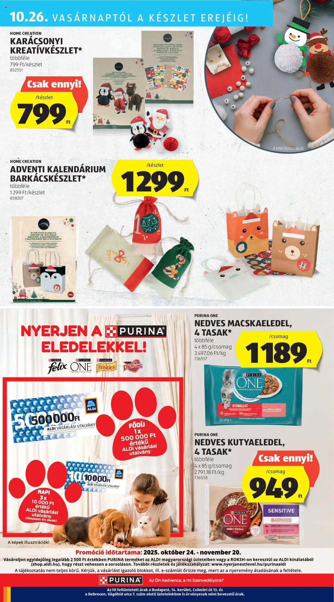 Aldi újság 2025.10.24. Akciós újság Aldi (2025-10-24 - 2025-10-29)