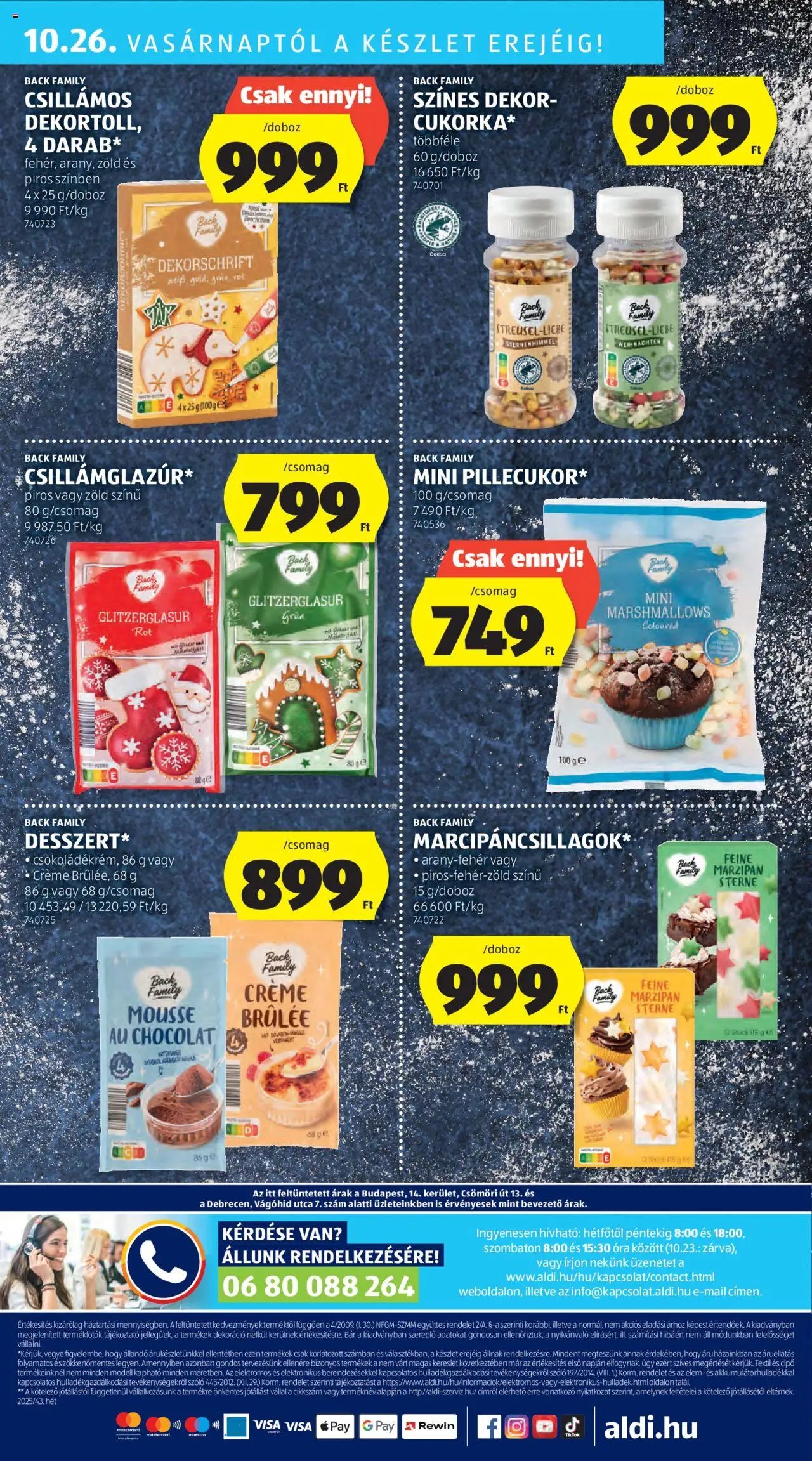 Aldi újság 2025.10.24. Akciós újság Aldi (2025-10-24 - 2025-10-29)