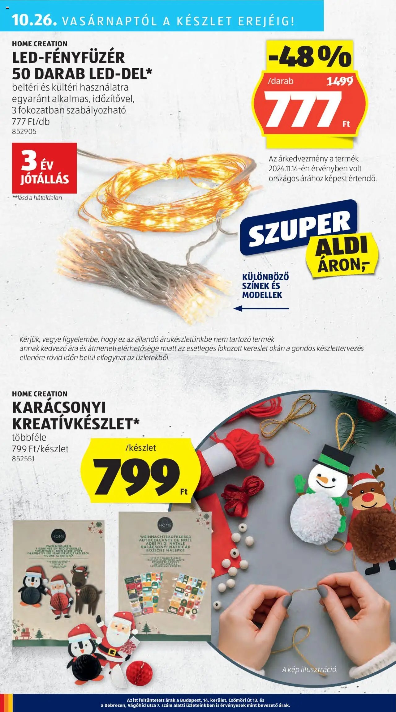 Aldi újság 2025.10.24. Akciós újság Aldi (2025-10-24 - 2025-10-29)