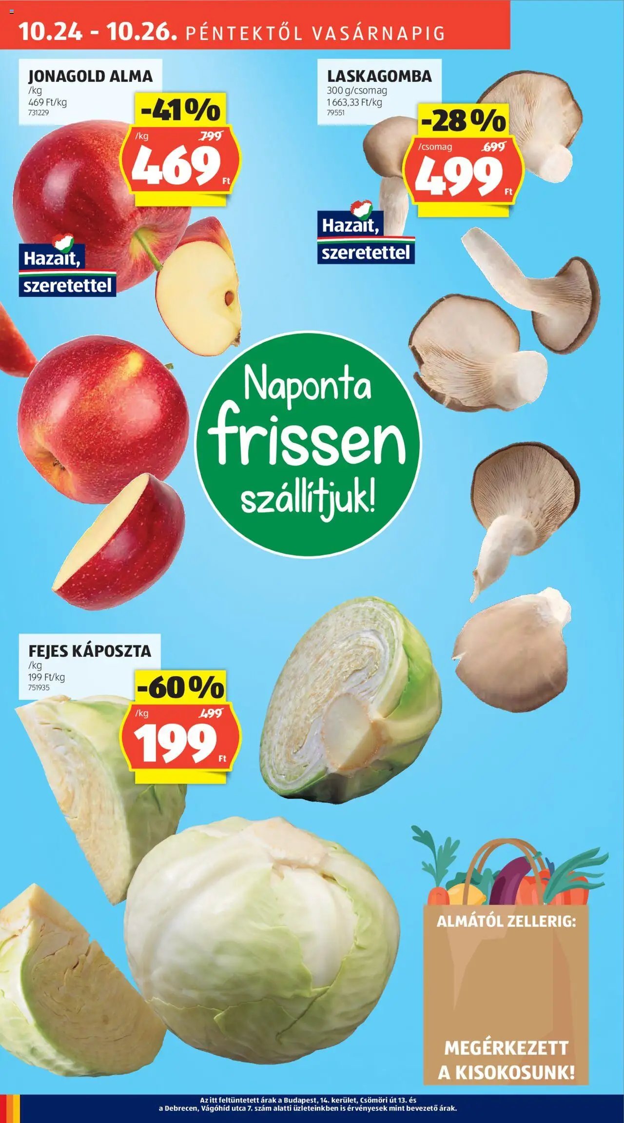 Aldi újság 2025.10.24. Akciós újság Aldi (2025-10-24 - 2025-10-29)
