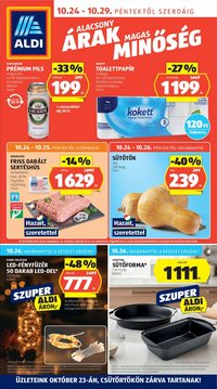 Aldi újság 2025.10.24. Akciós újság Aldi (2025-10-24 - 2025-10-29)