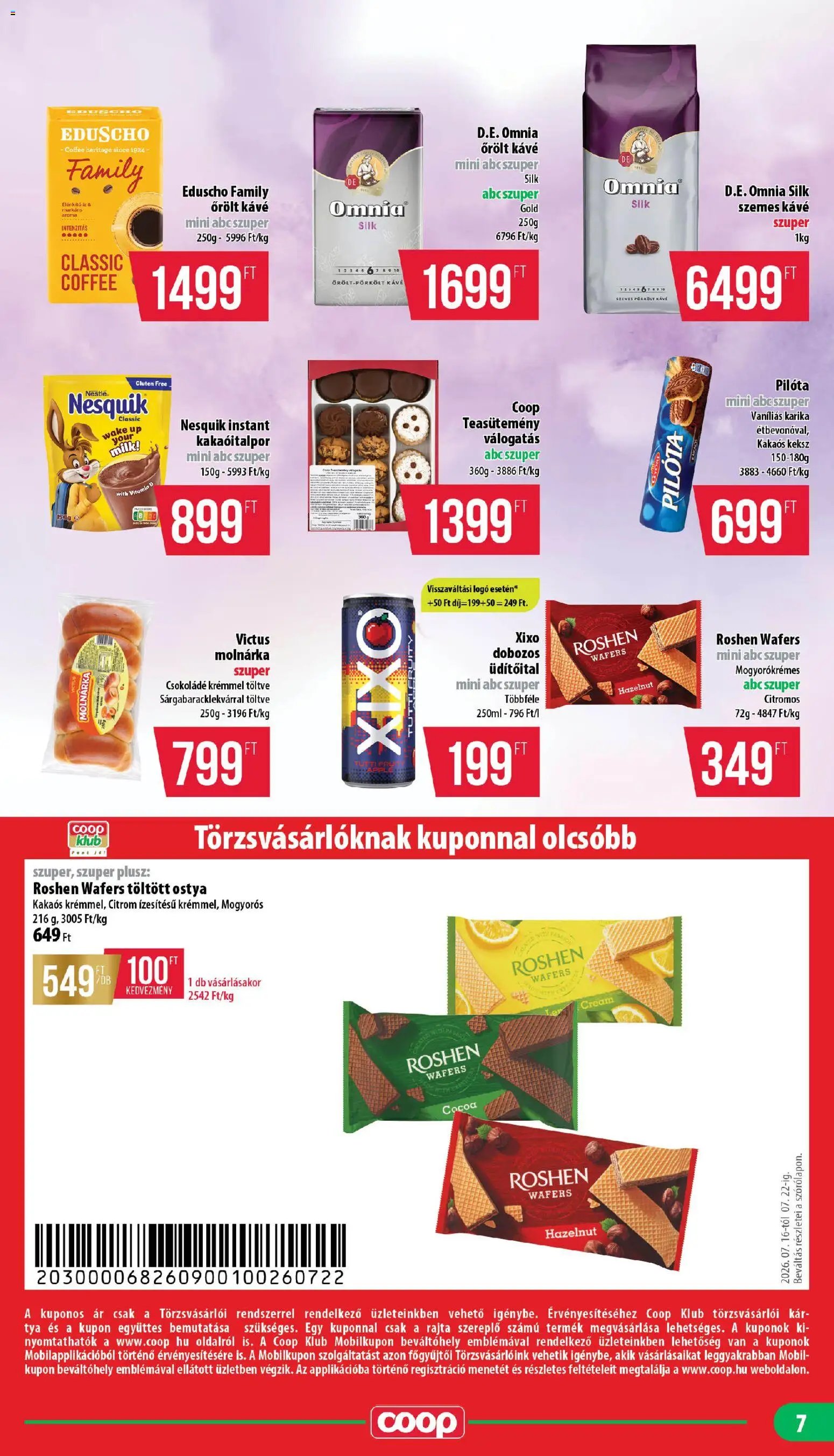 COOP újság 2026.07.16. COOP - Mini & Abc & Szuper / Mecsek