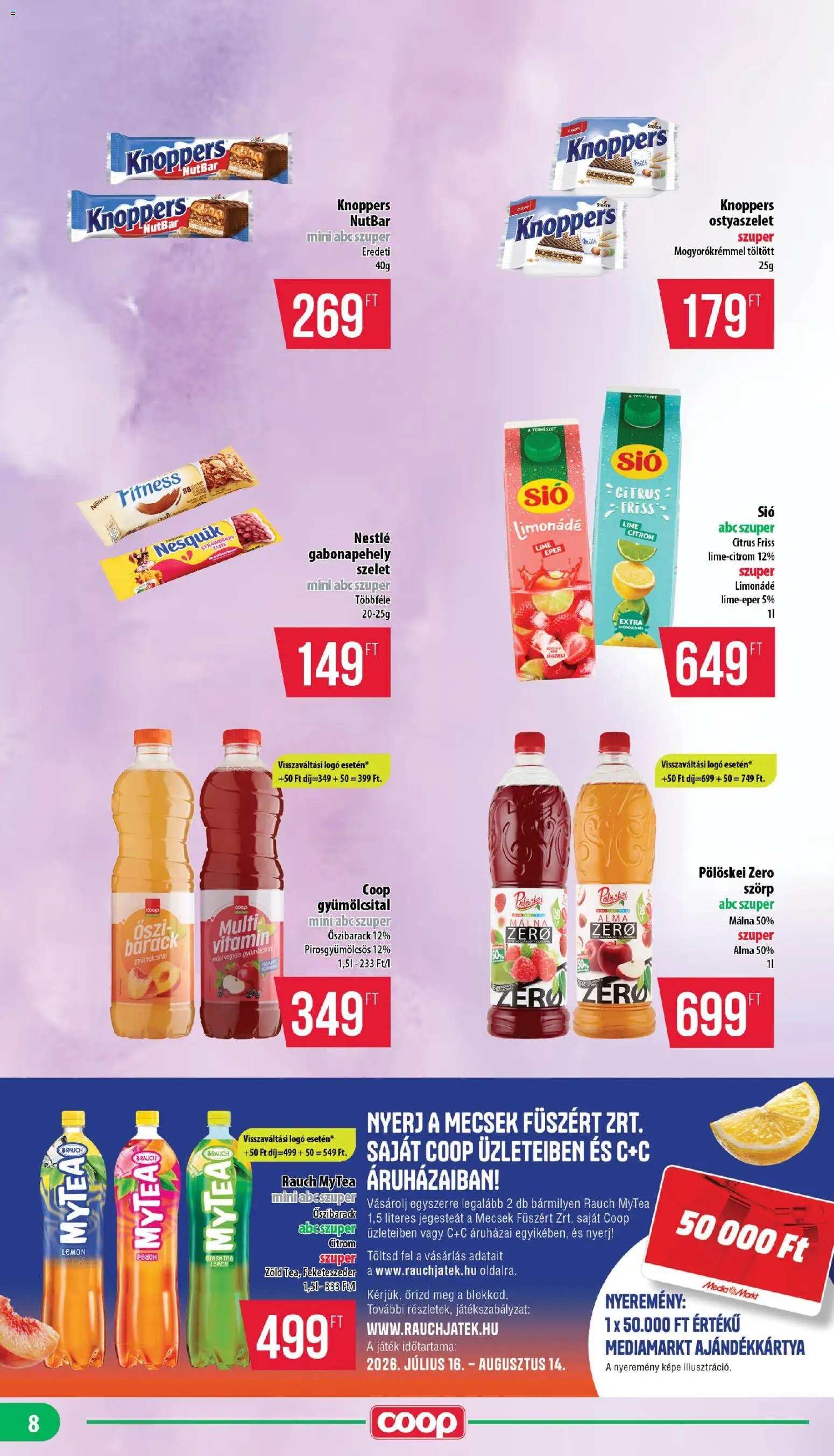 COOP újság 2026.07.16. COOP - Mini & Abc & Szuper / Mecsek