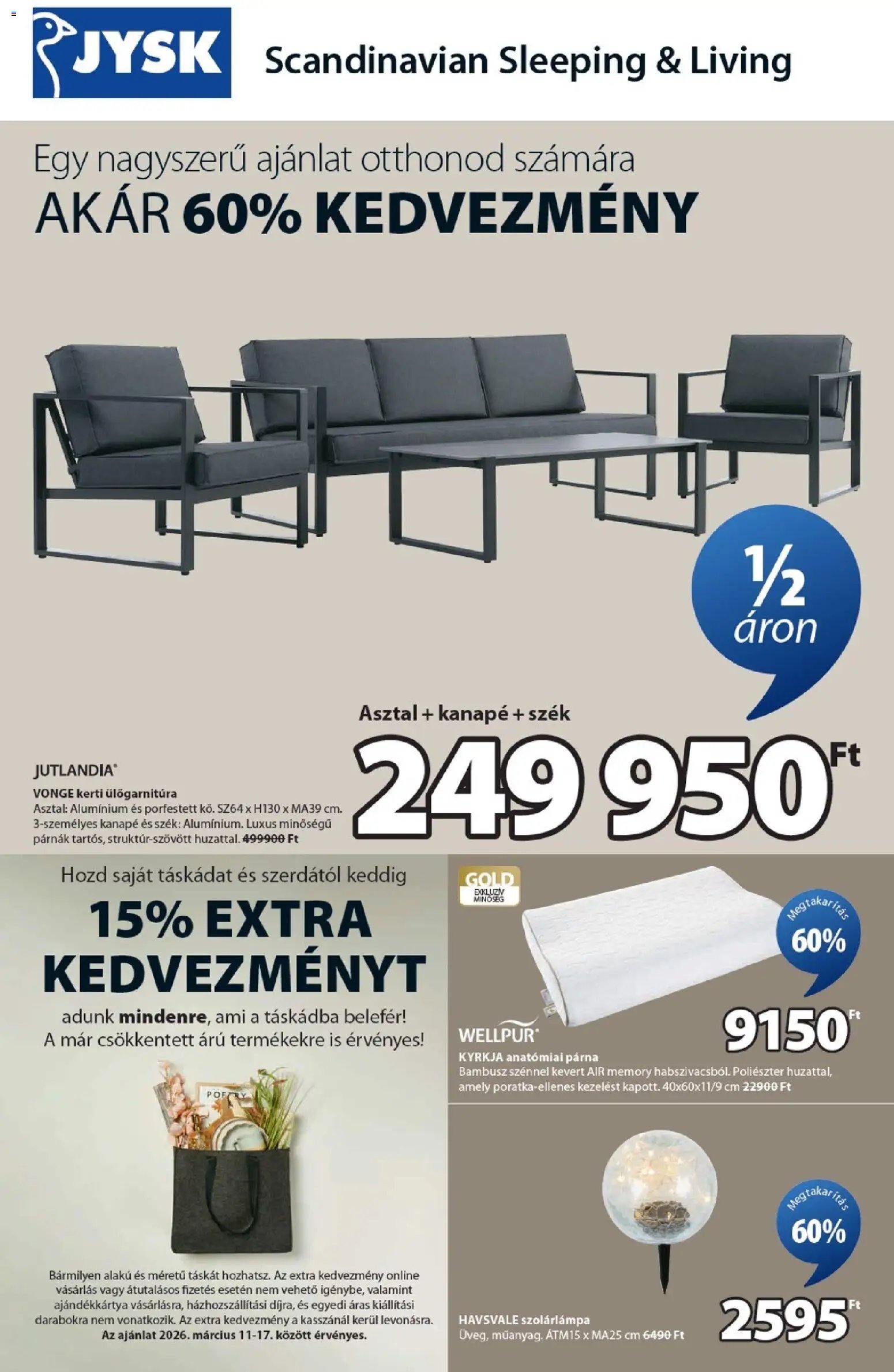 JYSK újság 2026.03.11. JYSK Aktuális ajánlatok (2026-03-11 - 2026-04-07)