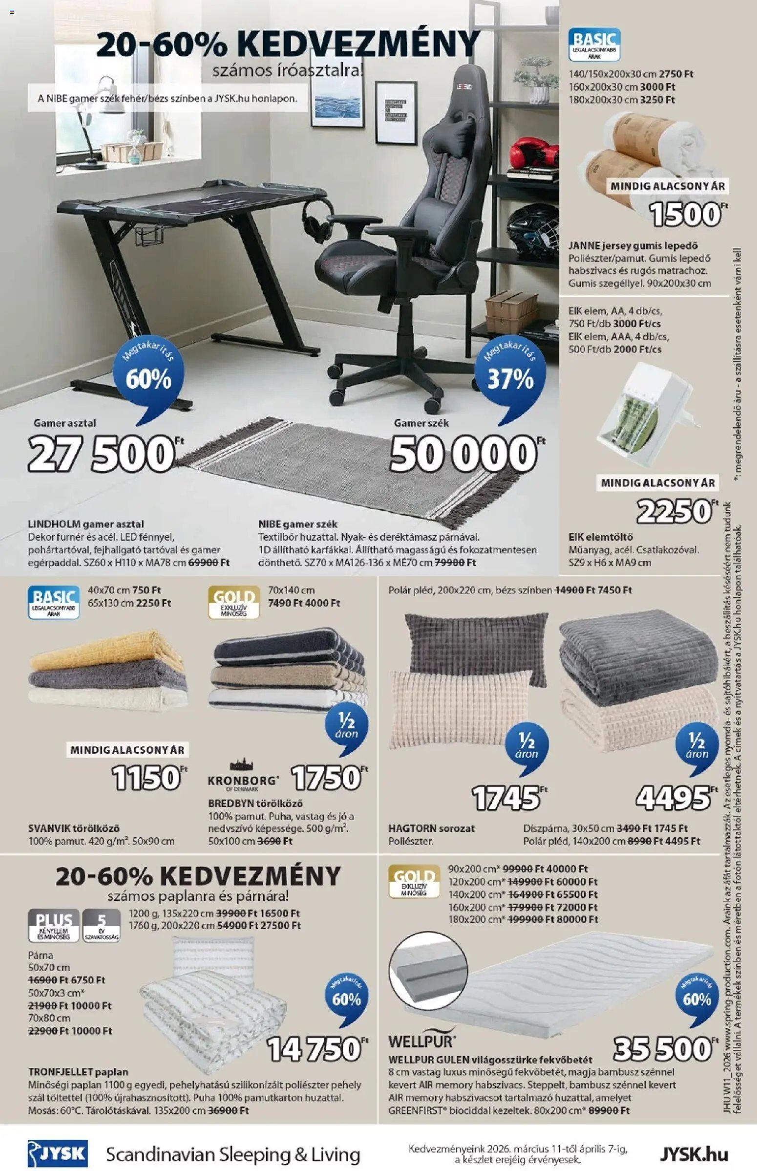 JYSK újság 2026.03.11. JYSK Aktuális ajánlatok (2026-03-11 - 2026-04-07)